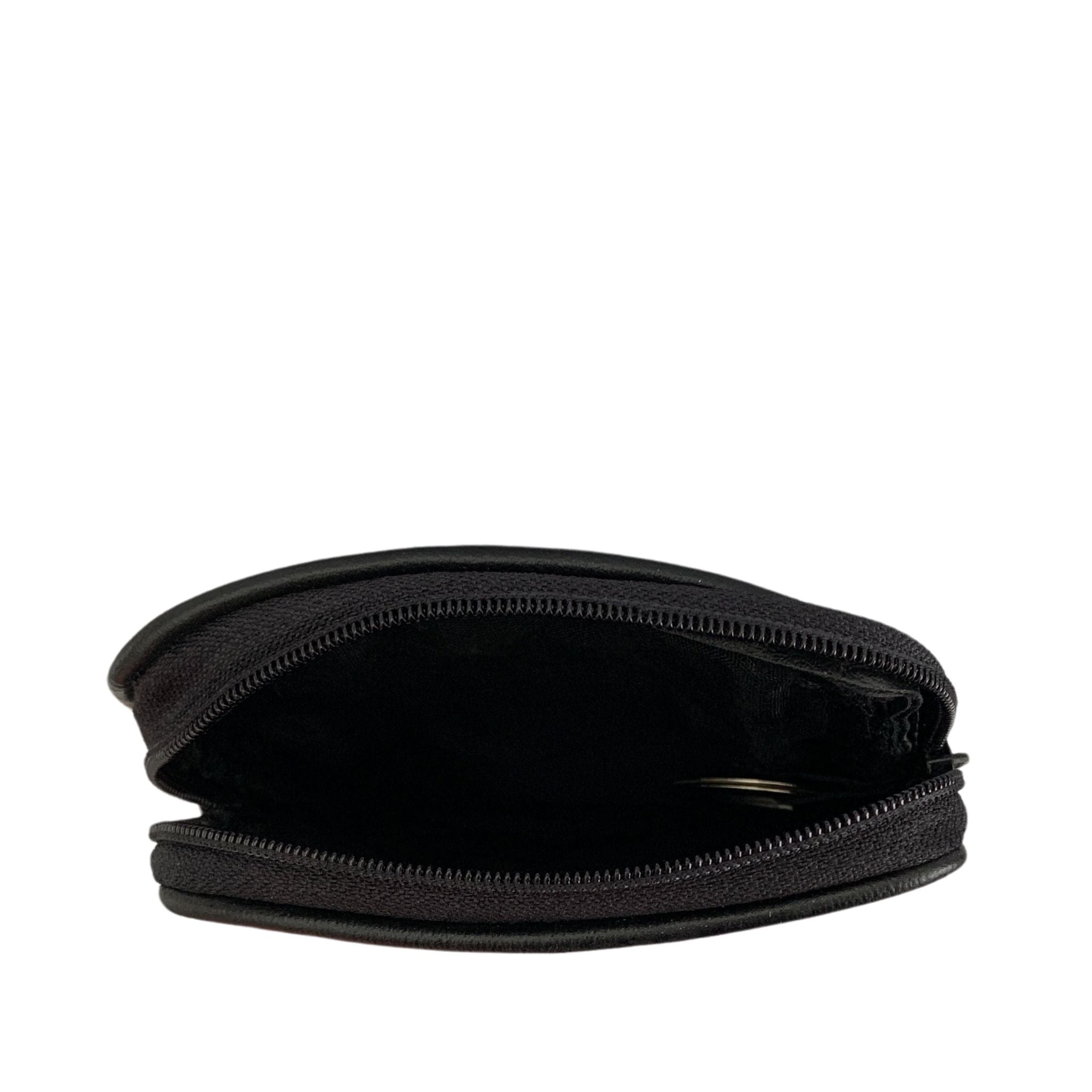 #0005 ~ Sheepskin Small Black Coin Pouch