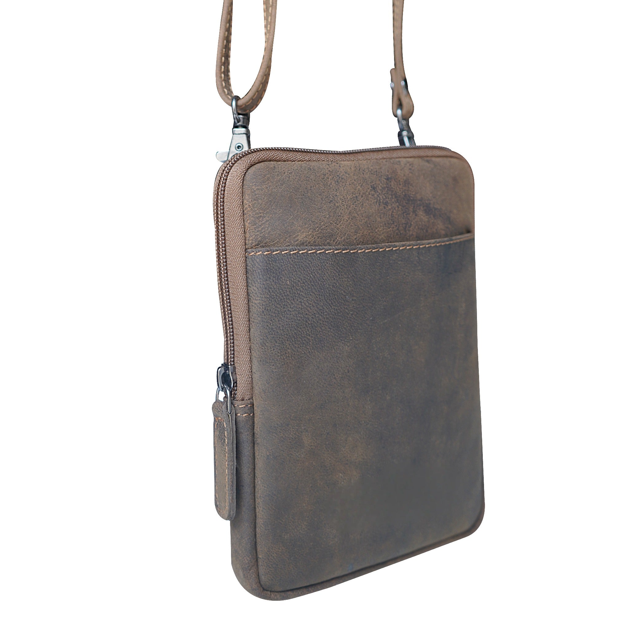 GW2772 ~ Hunter Leather Small Crossbody Bag