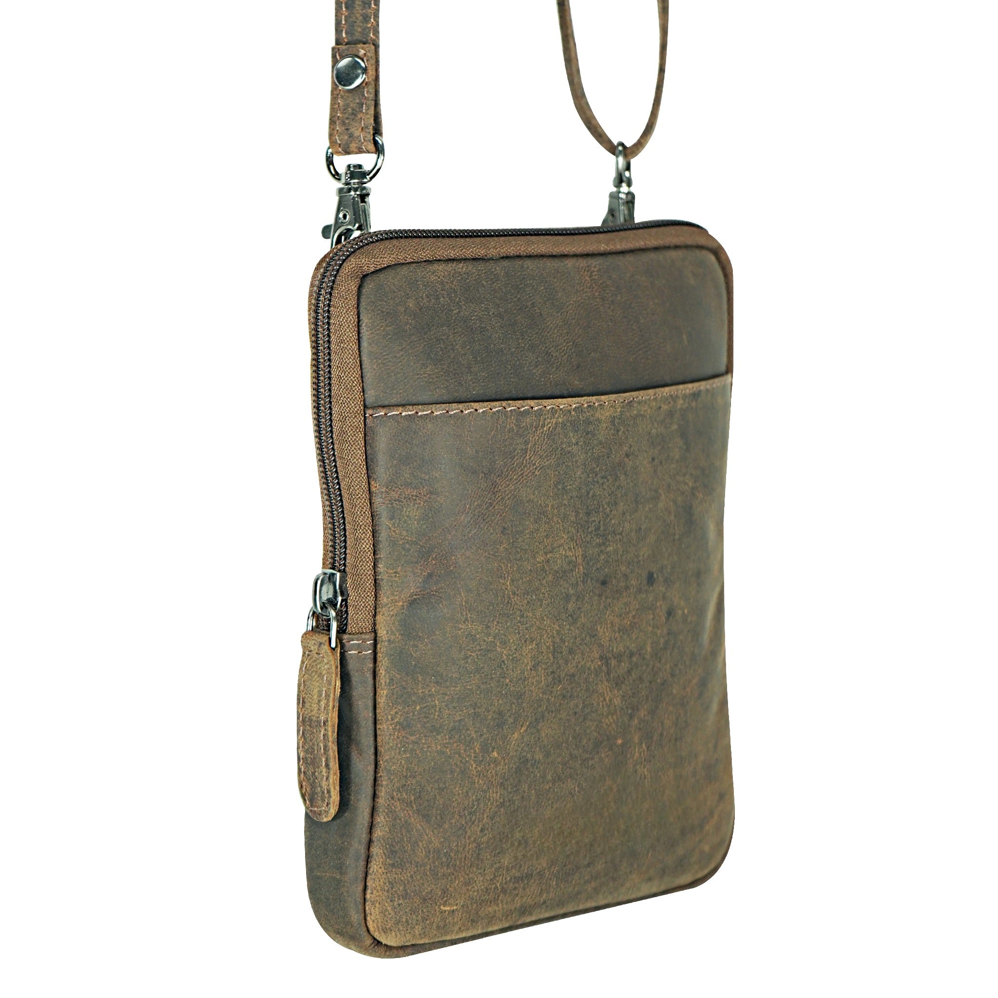 GW2772 ~ Hunter Leather Small Crossbody Bag