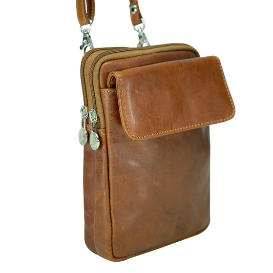 GW3029 ~ Hunter Leather Mini Crossbody Sling