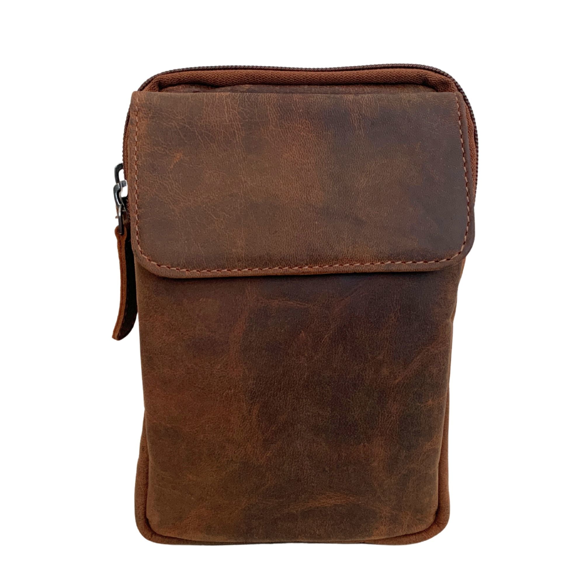 GW3029 ~ Hunter Leather Mini Crossbody Sling