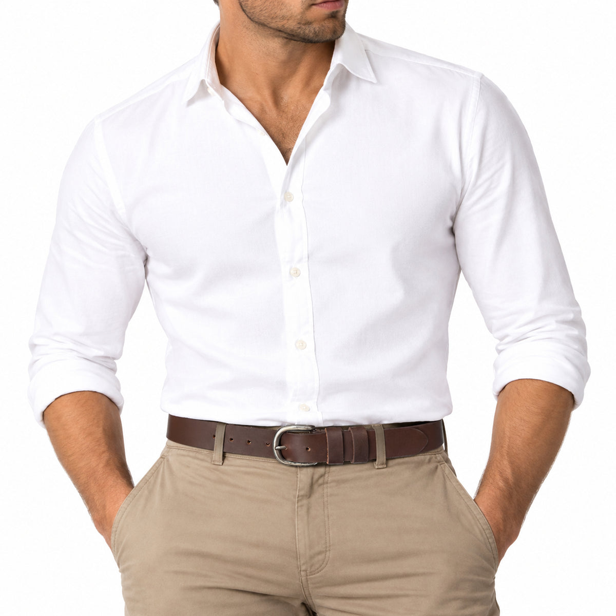 BOP1.5L(N) - Double Loop Leather Belt