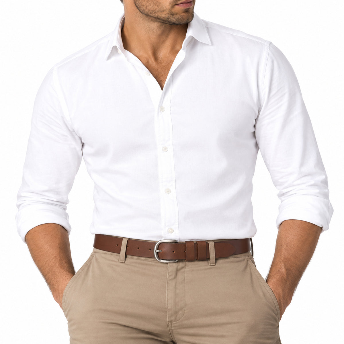 BOP1.5L(N) - Double Loop Leather Belt