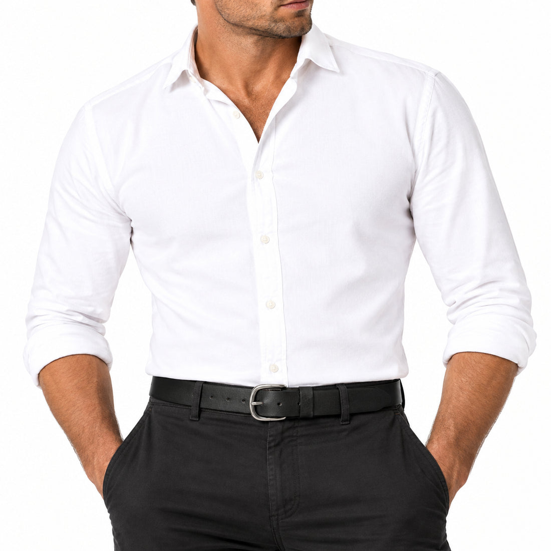 BOP1.5R(N) - Replaceable Buckle Leather Belt