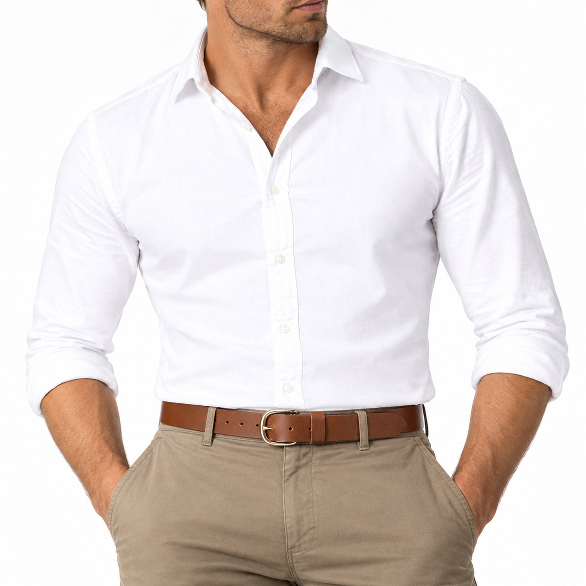 BOP1.5R(N) - Replaceable Buckle Leather Belt