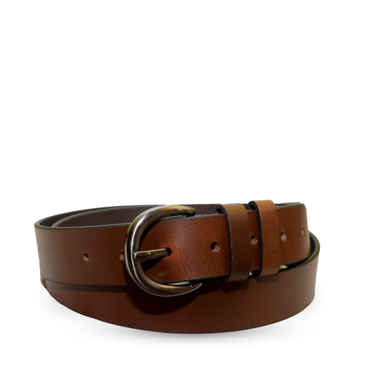 BOP1.75L(N) ~ Tan Double Loop Leather Belt