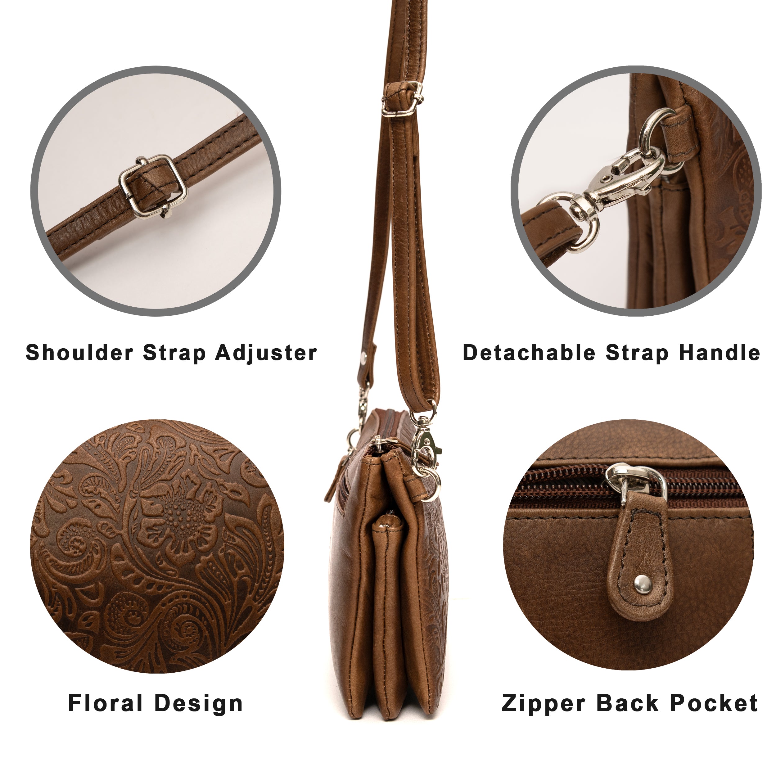 EOP821 ~ Small Floral crossbody bag