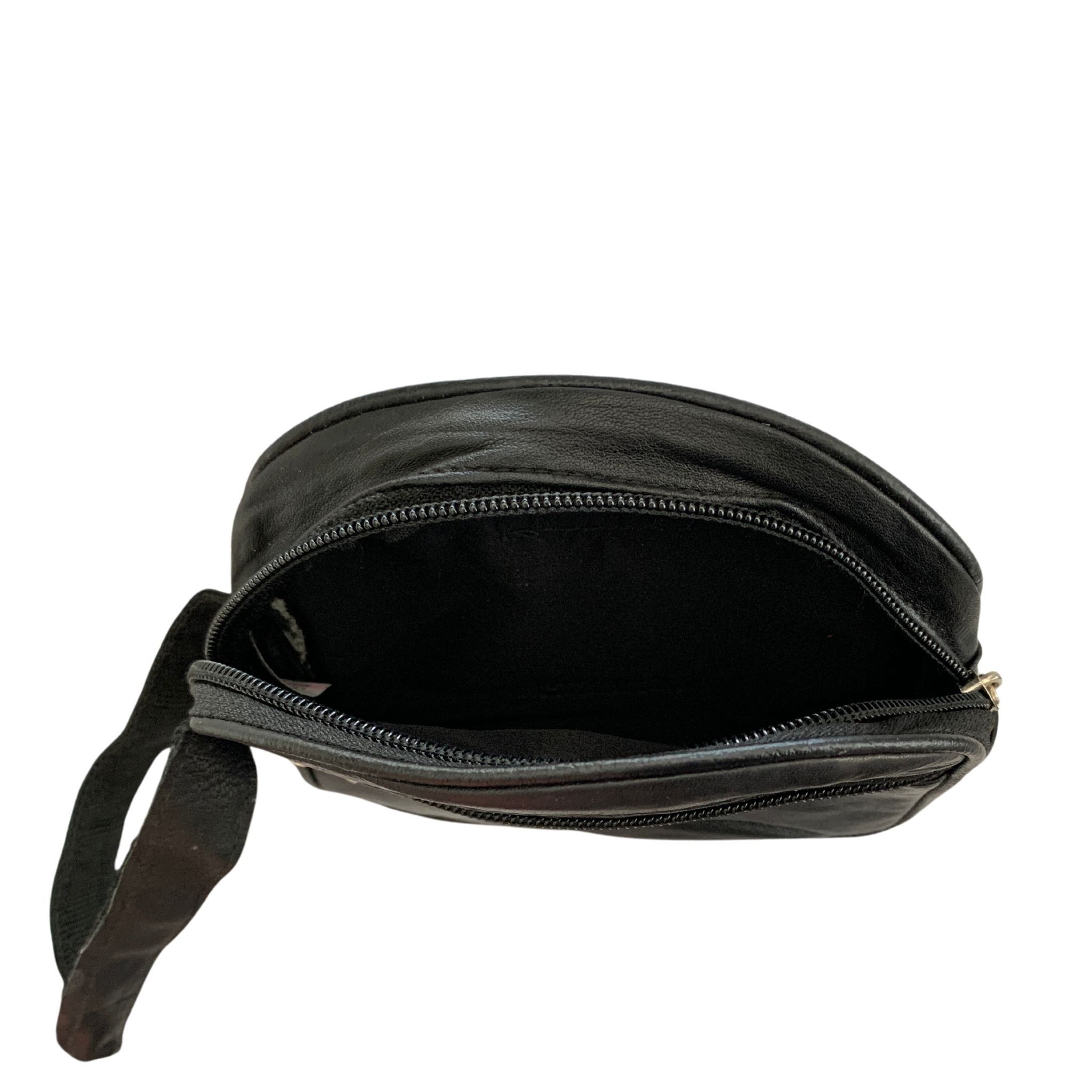 HCP02 ~ Black Sheepskin Coin Pouch