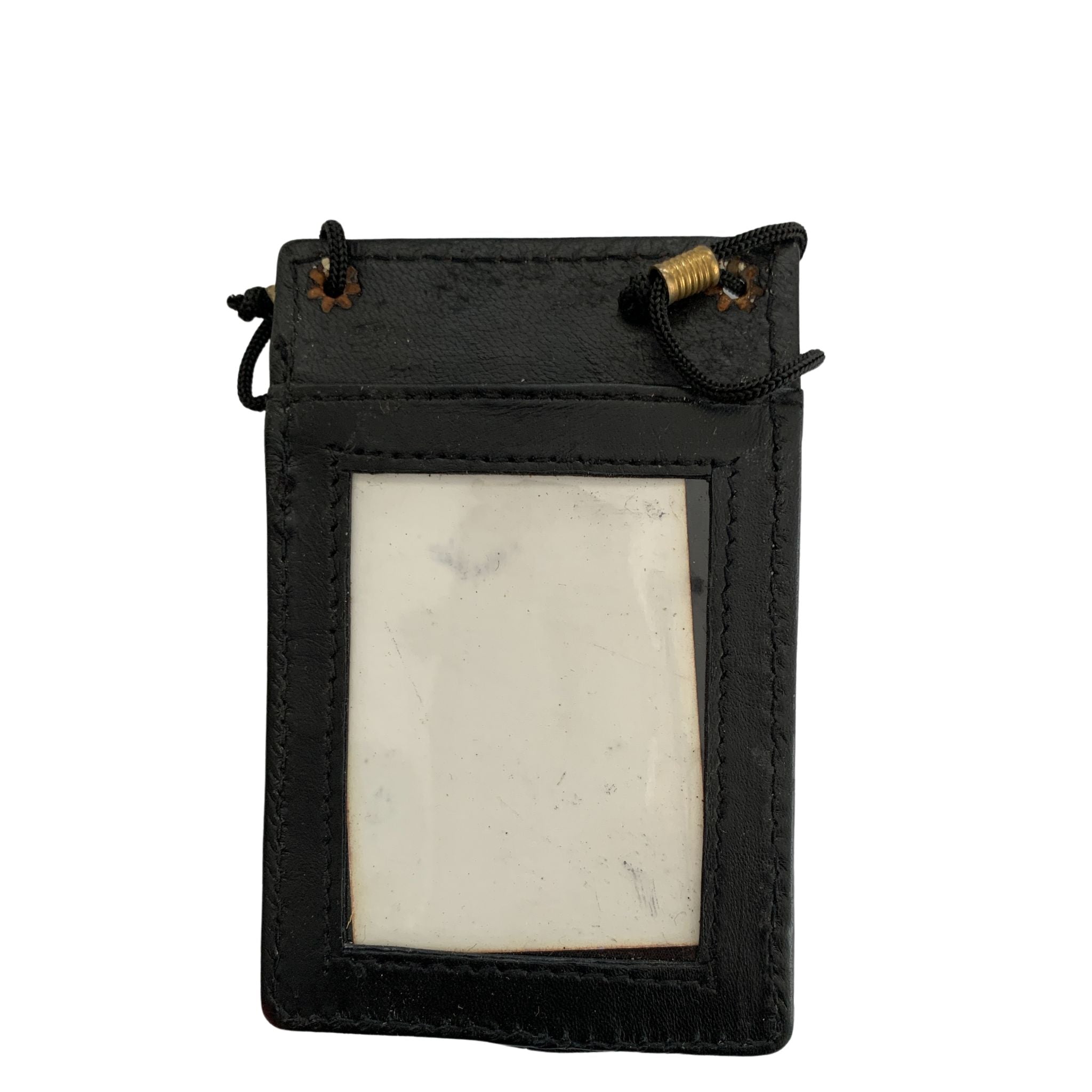 NP03 ~ Sheepskin Black Luggage Tag