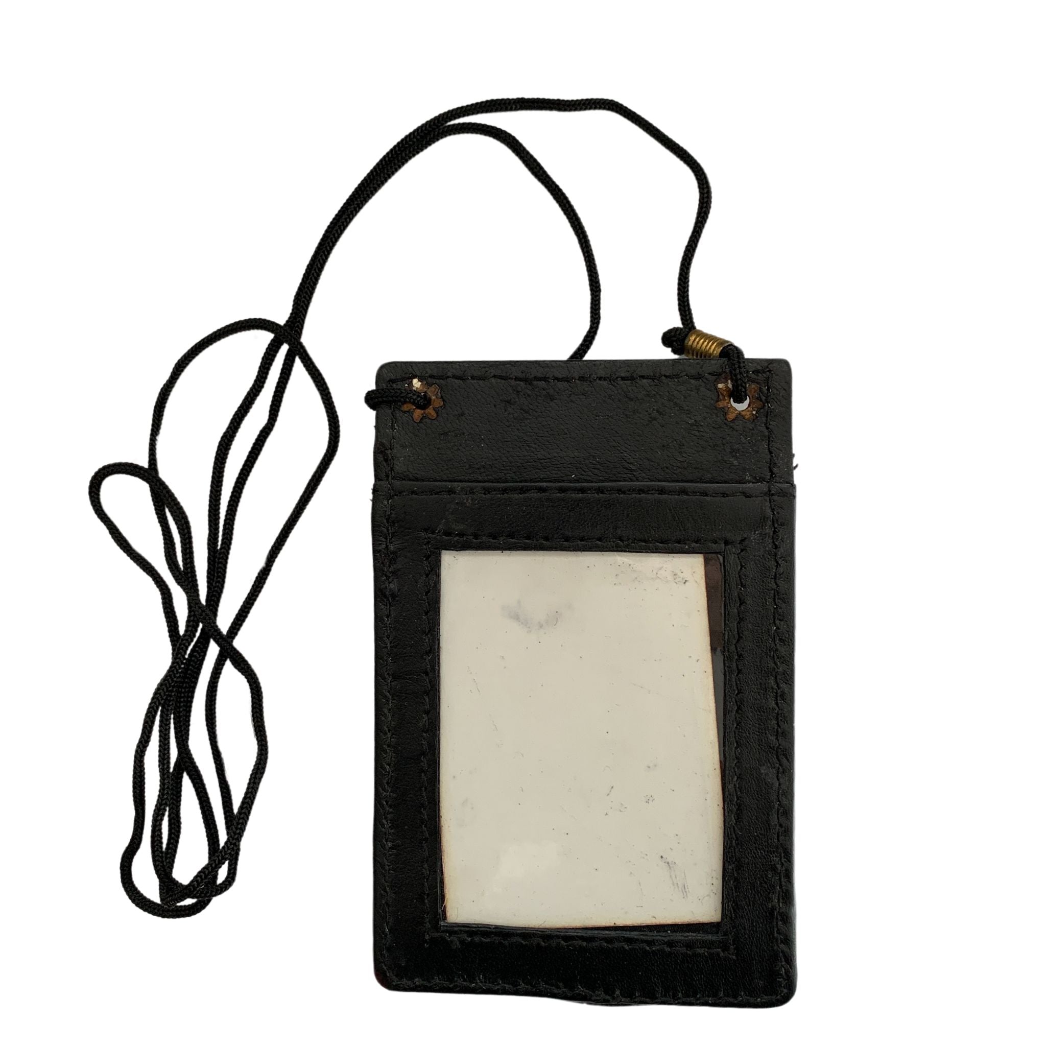 NP03 ~ Sheepskin Black Luggage Tag