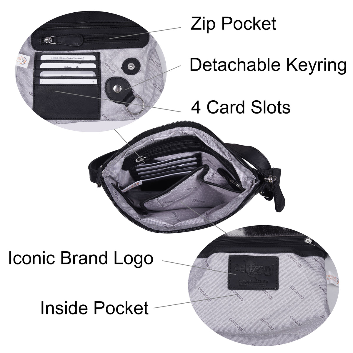 OPH841 ~ Hairon Crossbody Bag