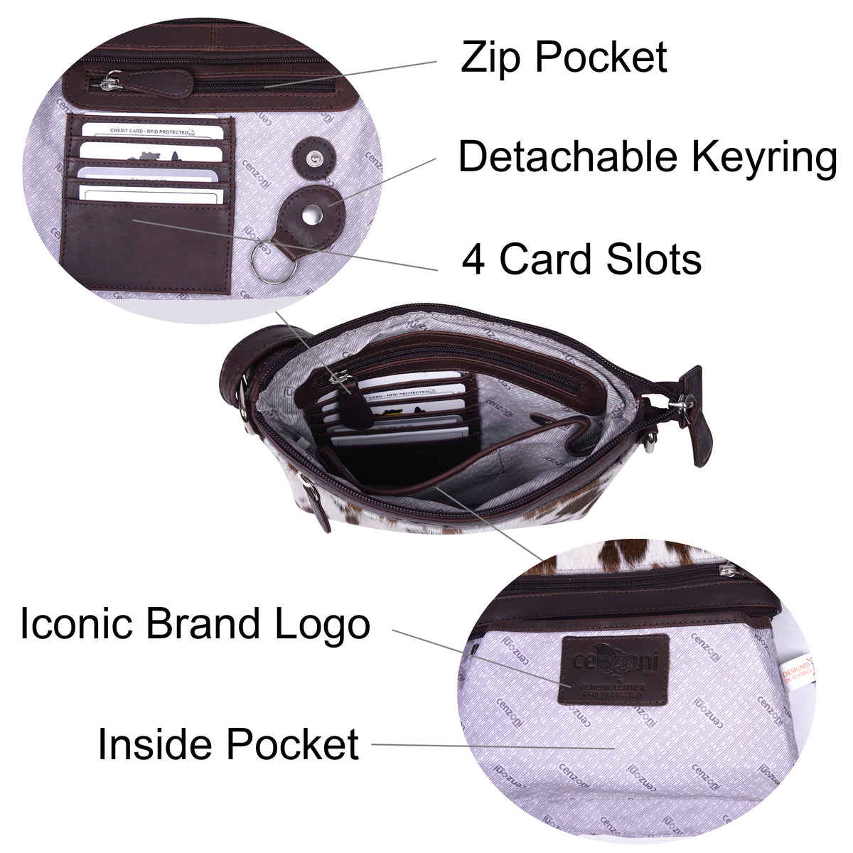 OPH841 ~ Hairon Crossbody Bag