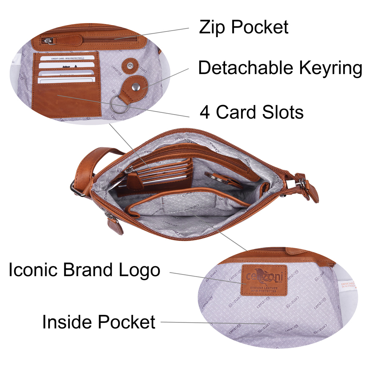 OPH841 ~ Hairon Crossbody Bag