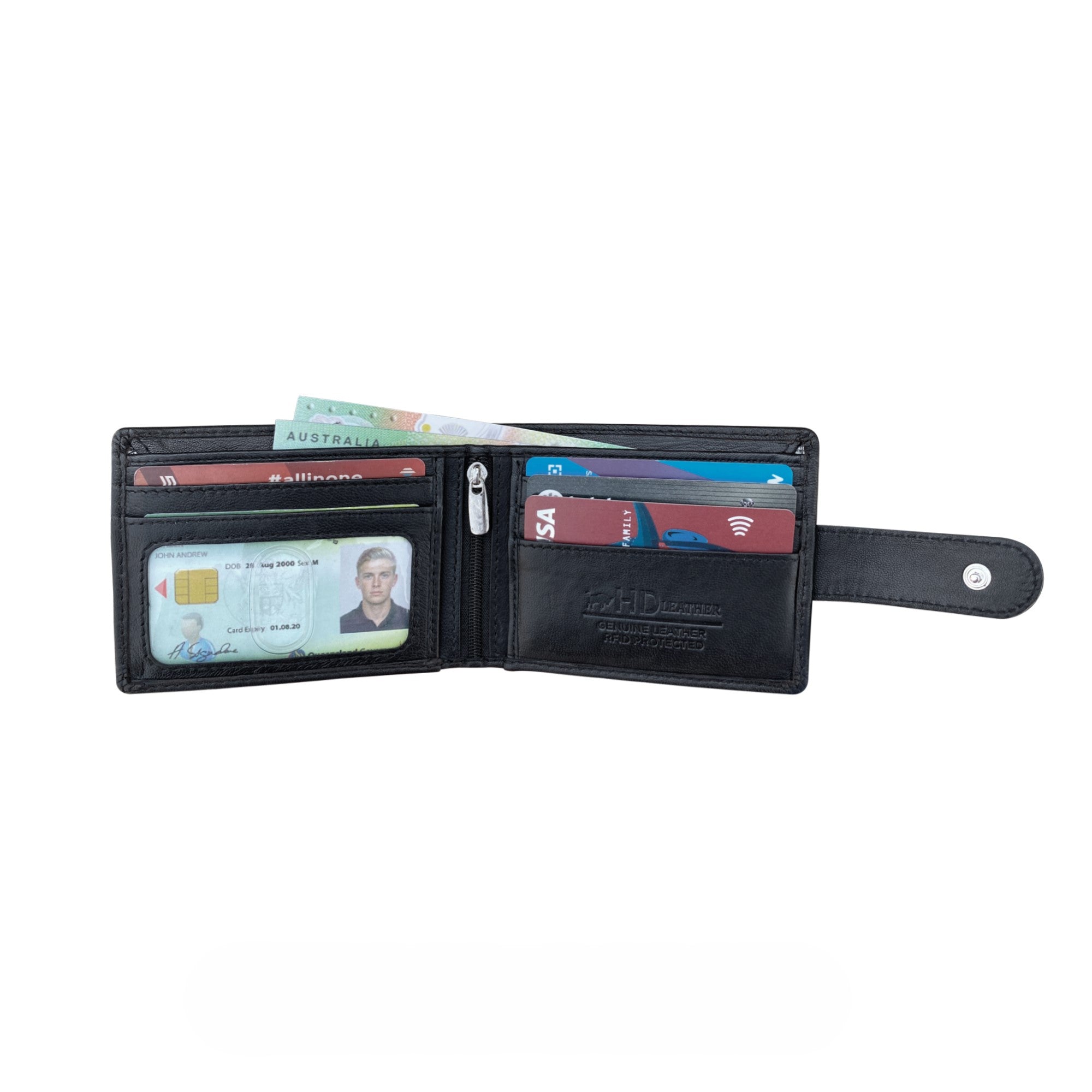 SMW01HL ~ Sheepskin Men's Tab Wallet