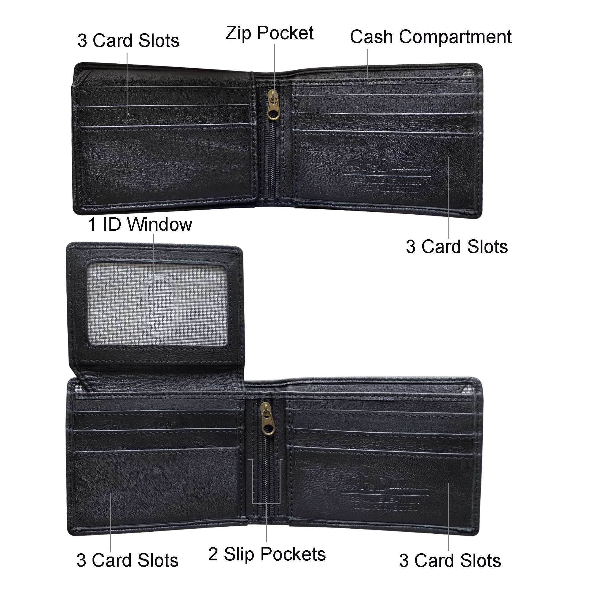 SMW02H ~ Hidden Compartment Wallet