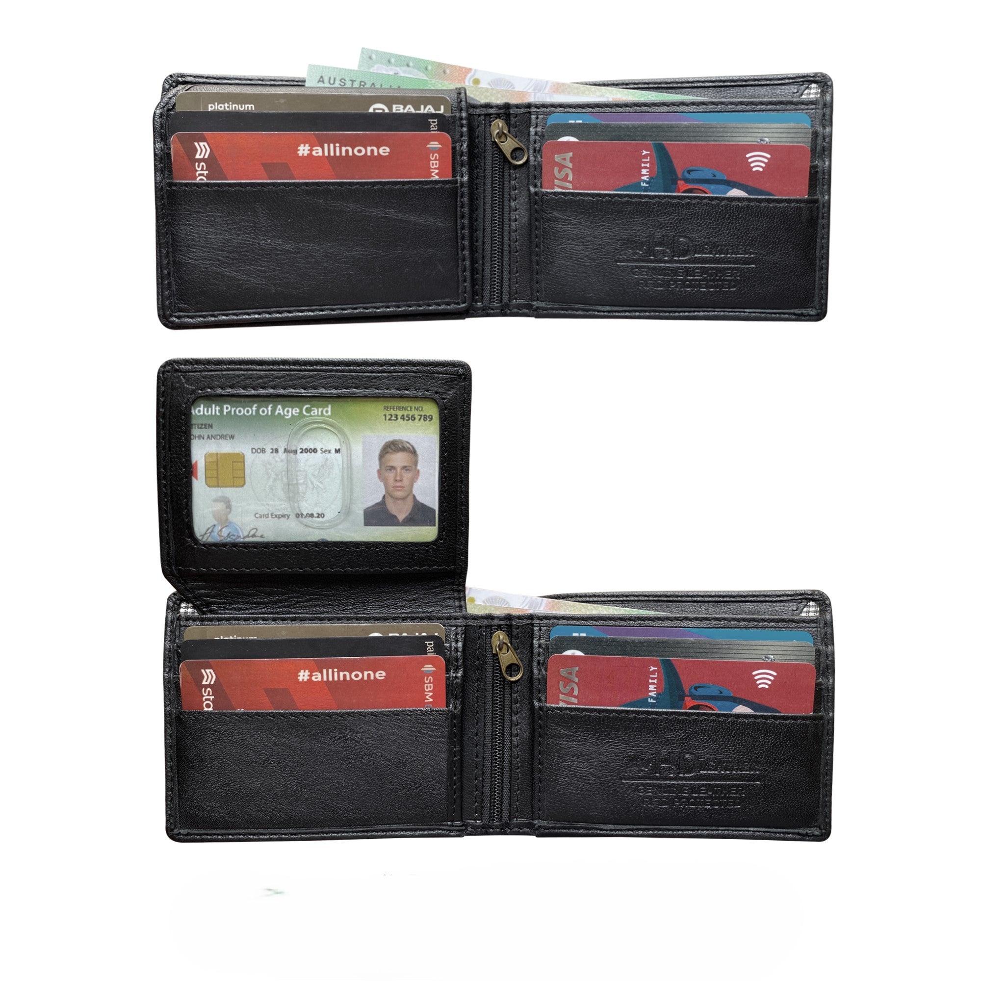 SMW02H ~ Hidden Compartment Wallet