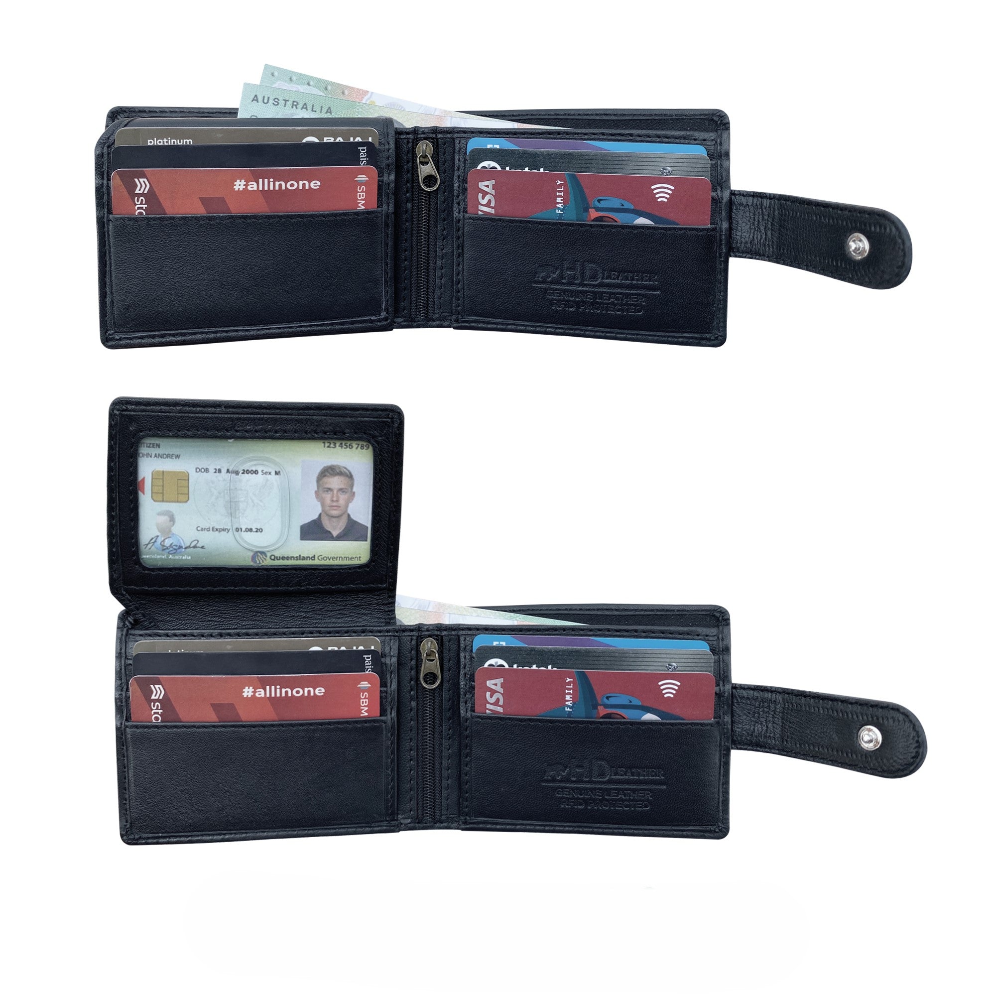 SMW02ZL ~ Sheepskin Men's Tab Wallet