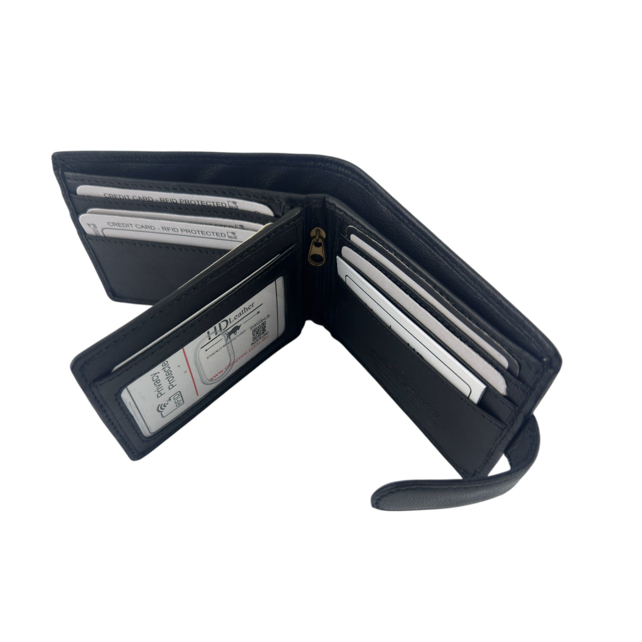 SMW03HL ~ Sheepskin Men's Tab Wallet