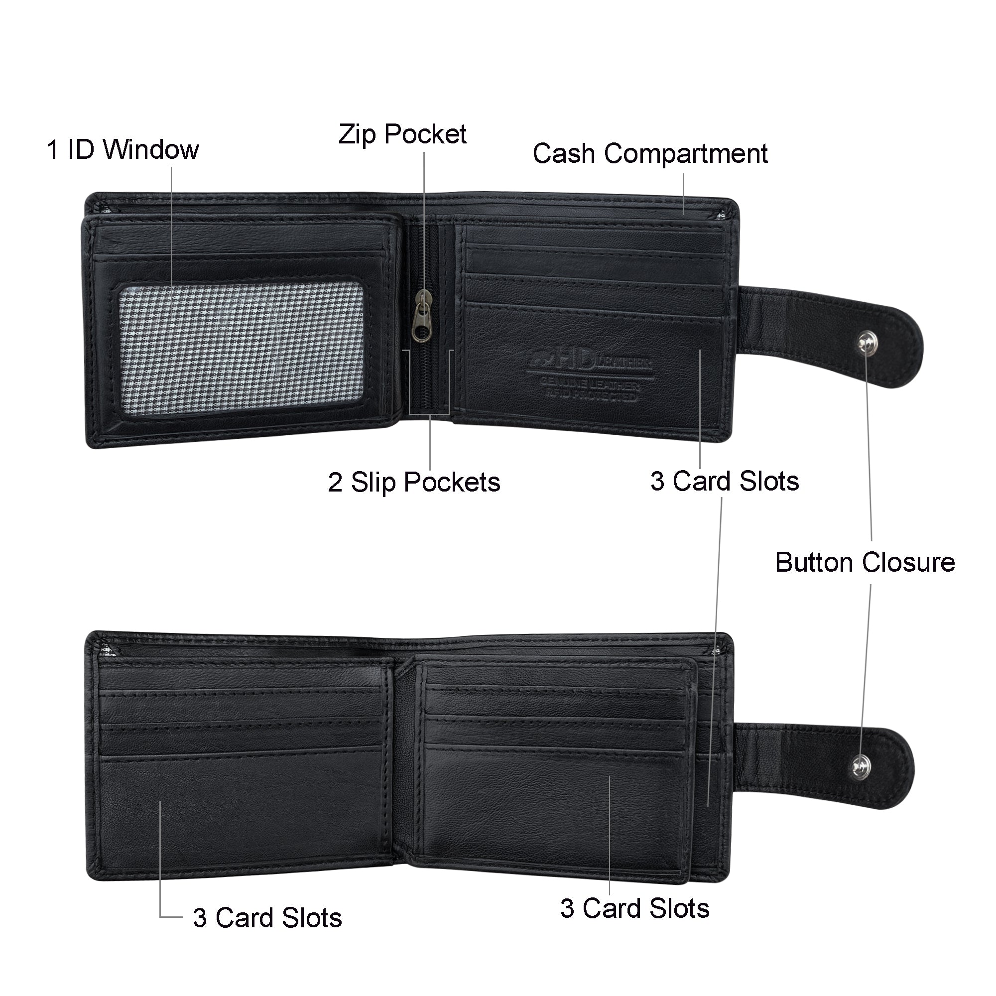 SMW03ZL ~ Sheepskin Men's Tab Wallet