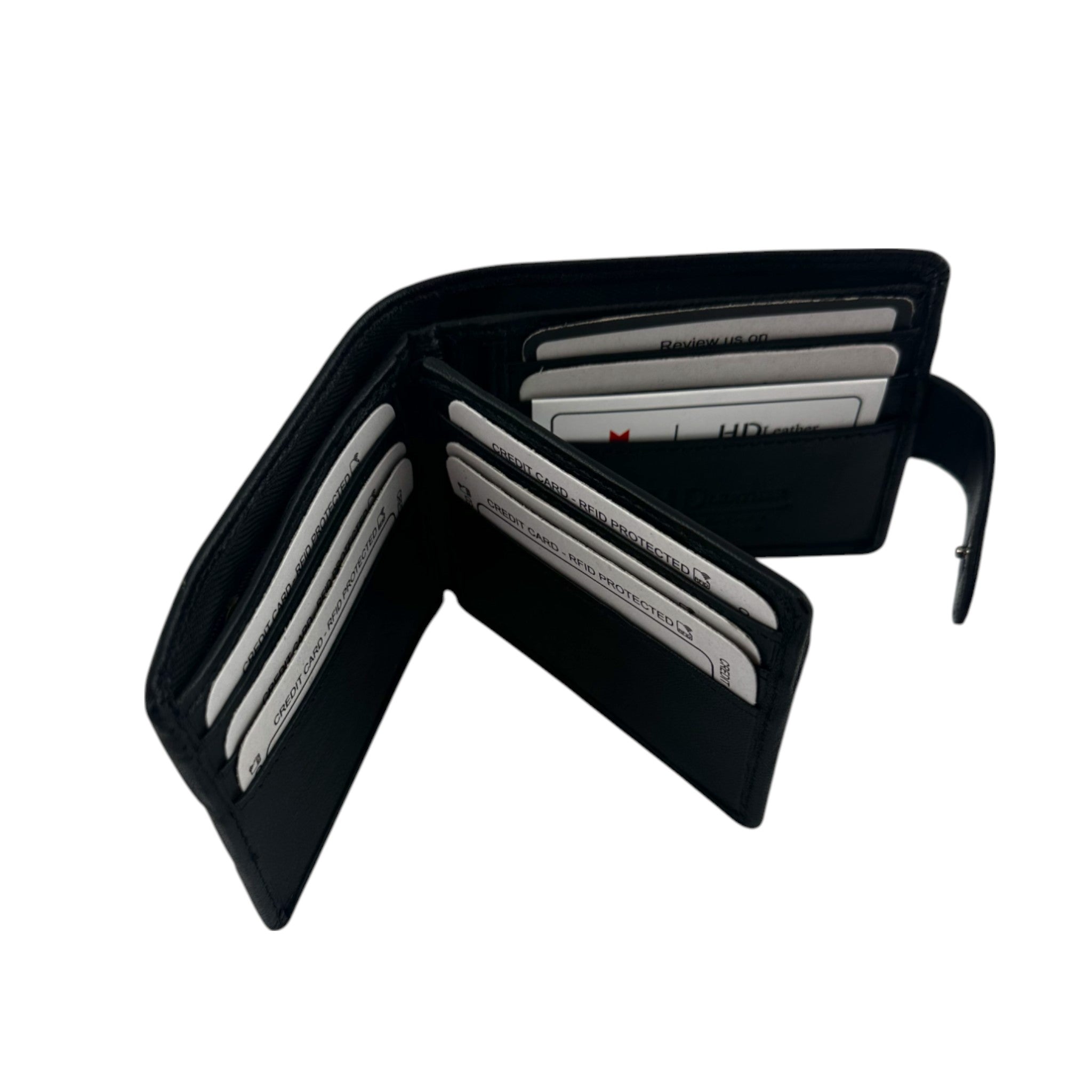 SMW03ZL ~ Sheepskin Men's Tab Wallet - zippered note compartment