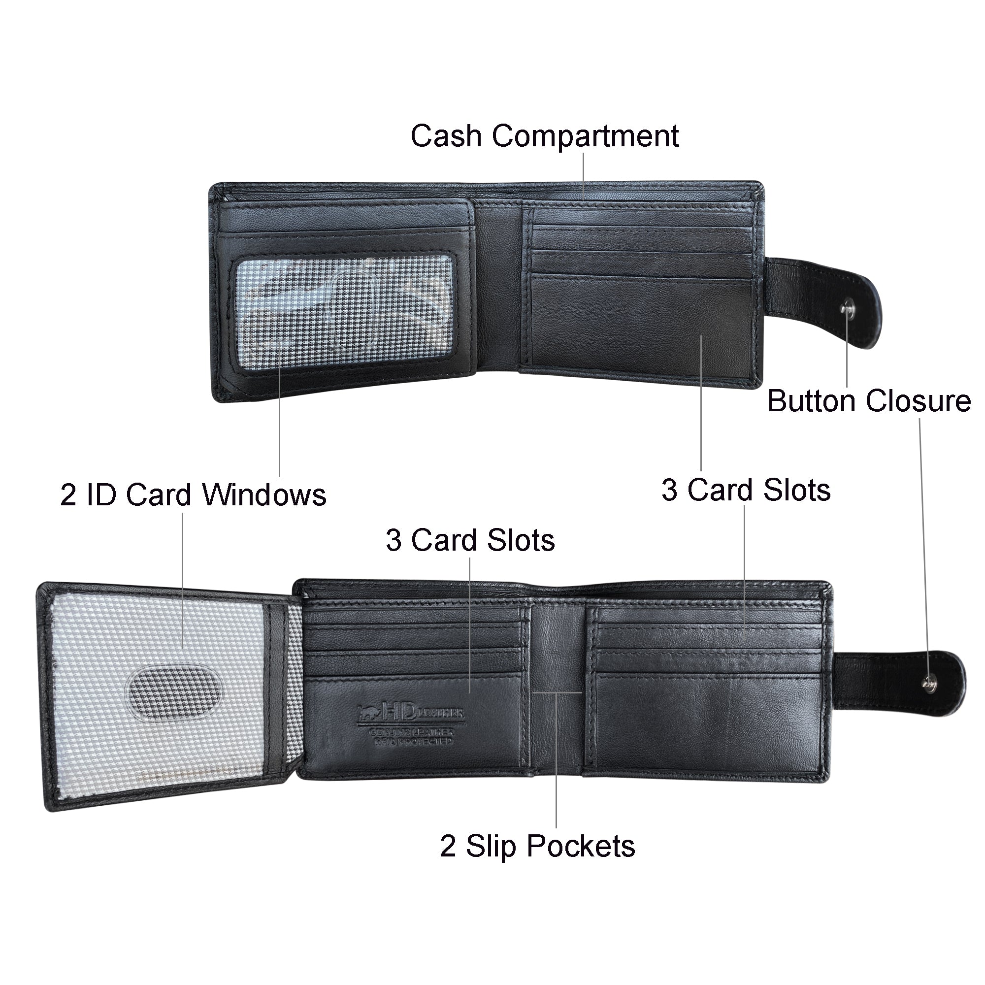 SMW04HL ~ Sheepskin Men's Tab Wallet