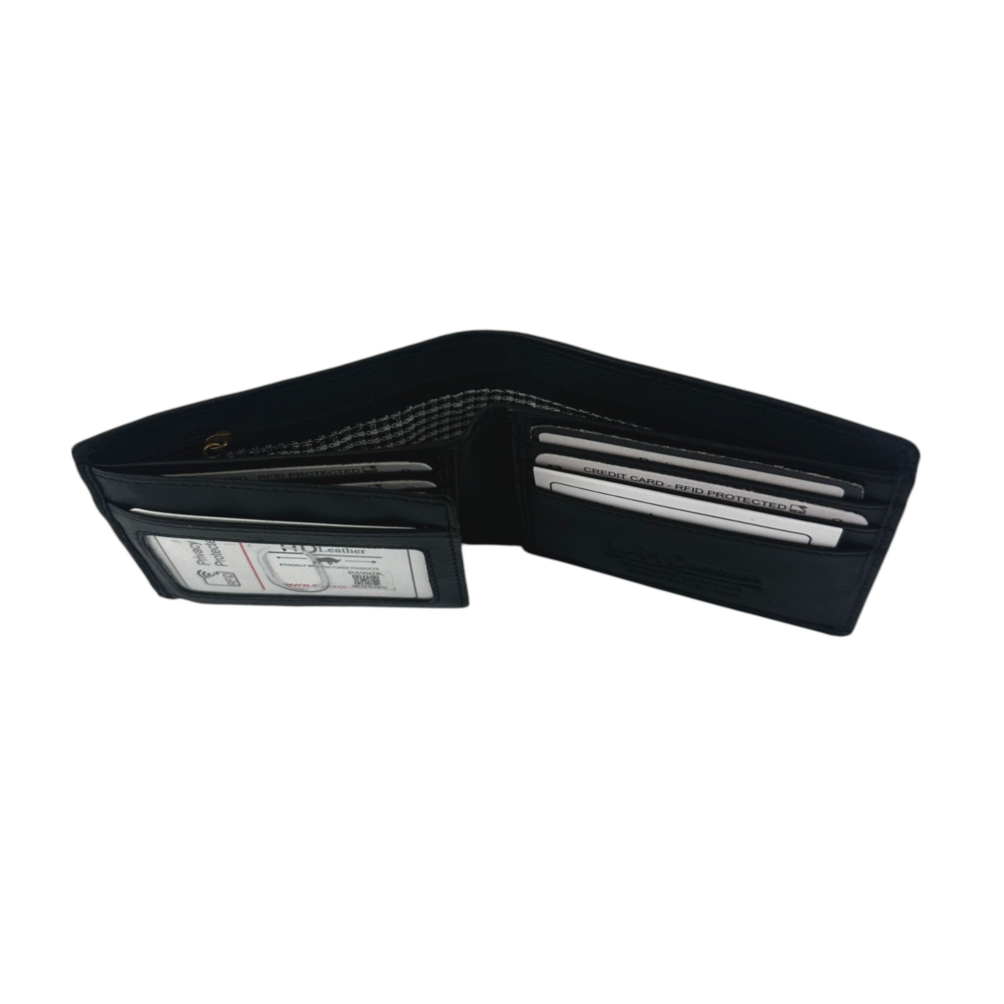 SMW04Z ~ Sheepskin Men's Wallet - zippered note compartment