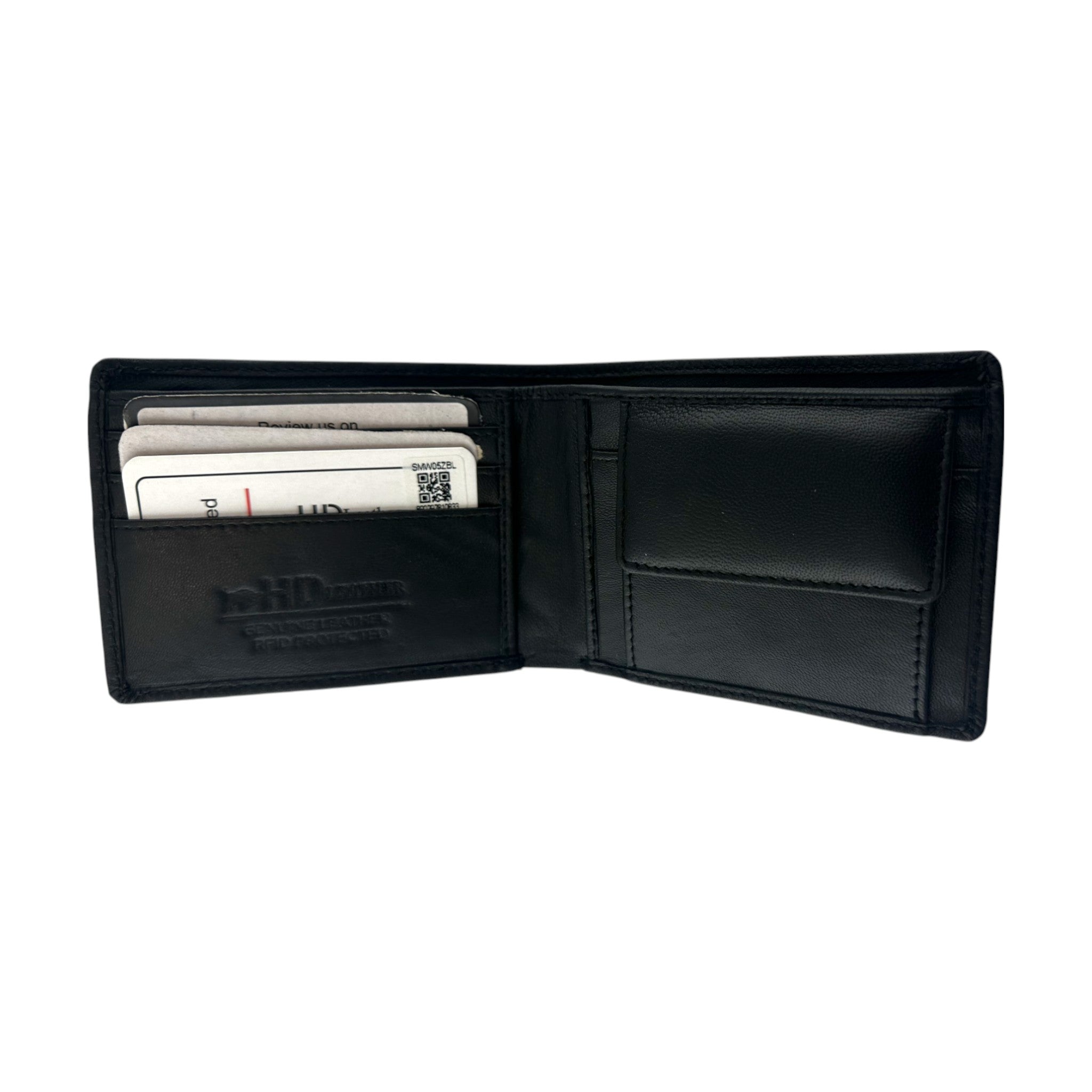 SMW05Z ~ Sheepskin Men's Wallet - zippered note compartment