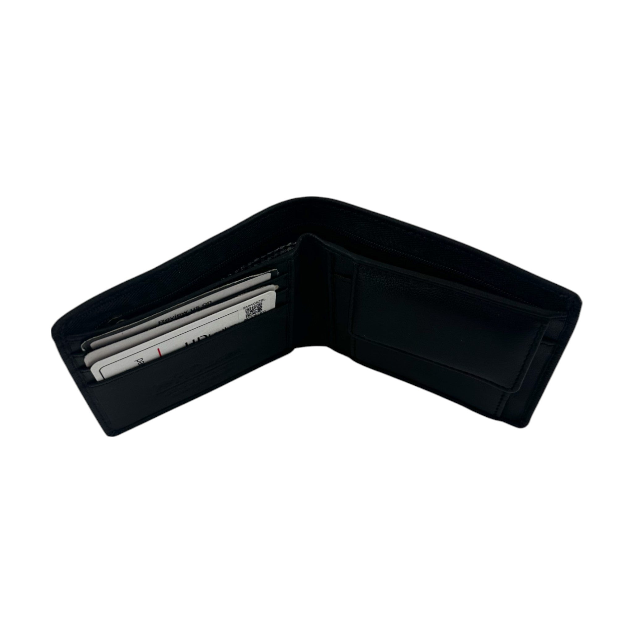 SMW05Z ~ Sheepskin Men's Wallet - zippered note compartment