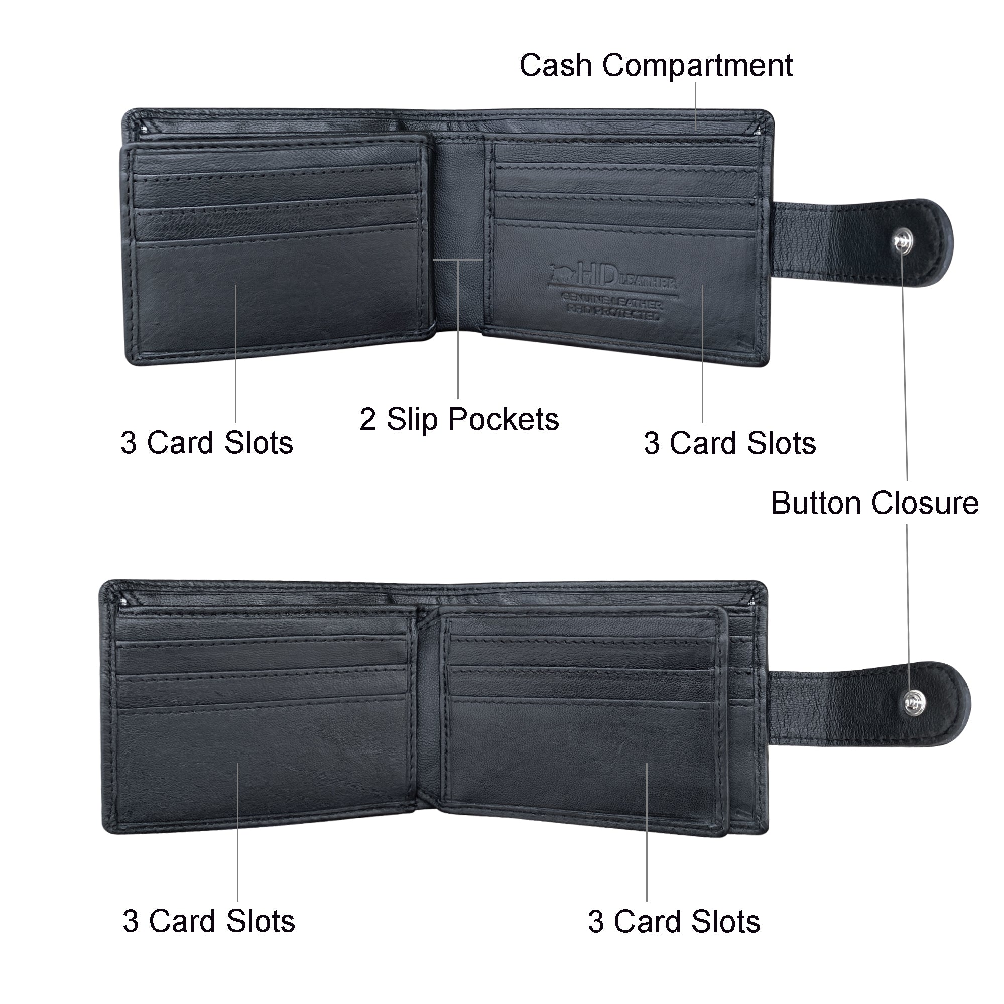SMW06HL ~ Sheepskin Men's Tab Wallet