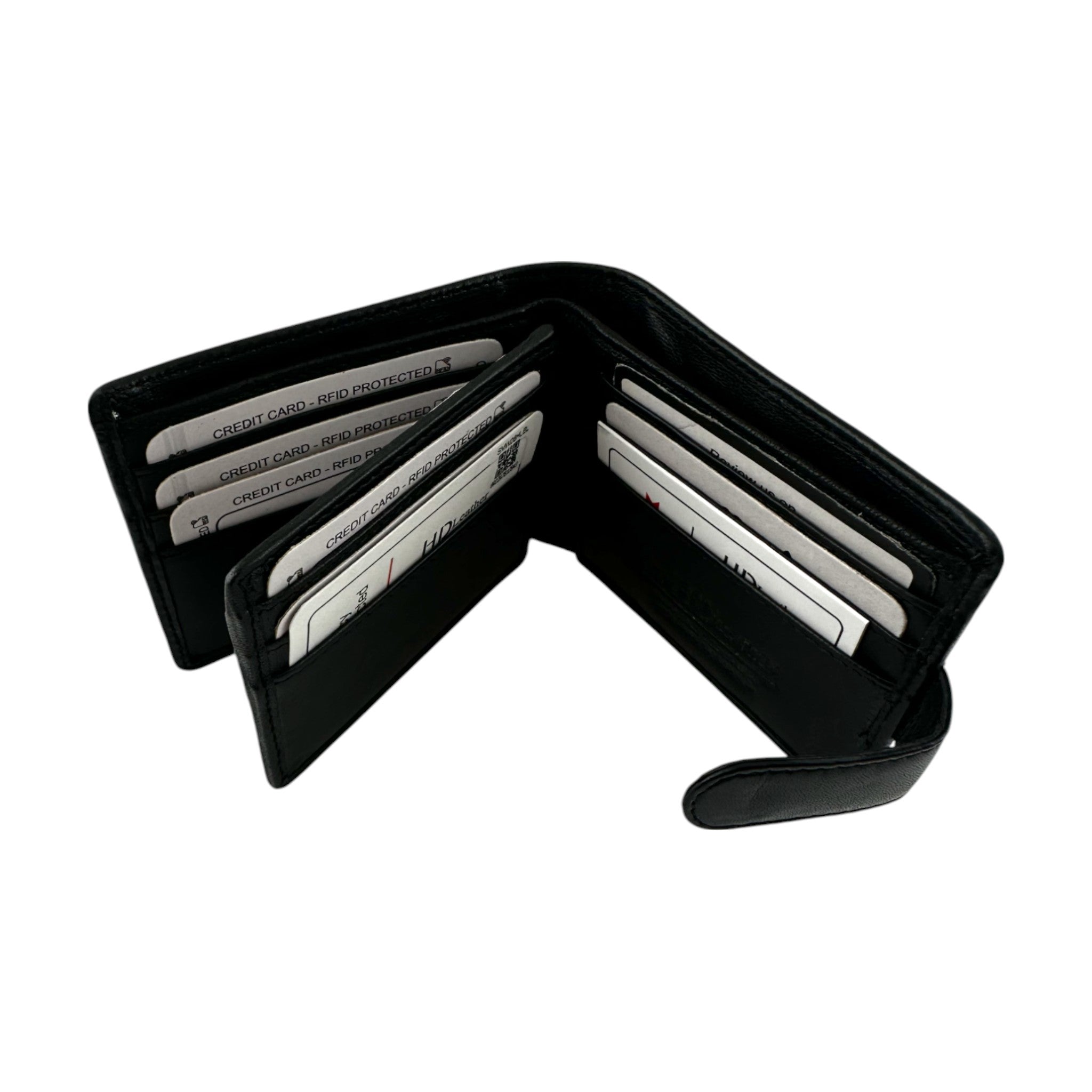 SMW06HL ~ Sheepskin Men's Snap Tab Wallet