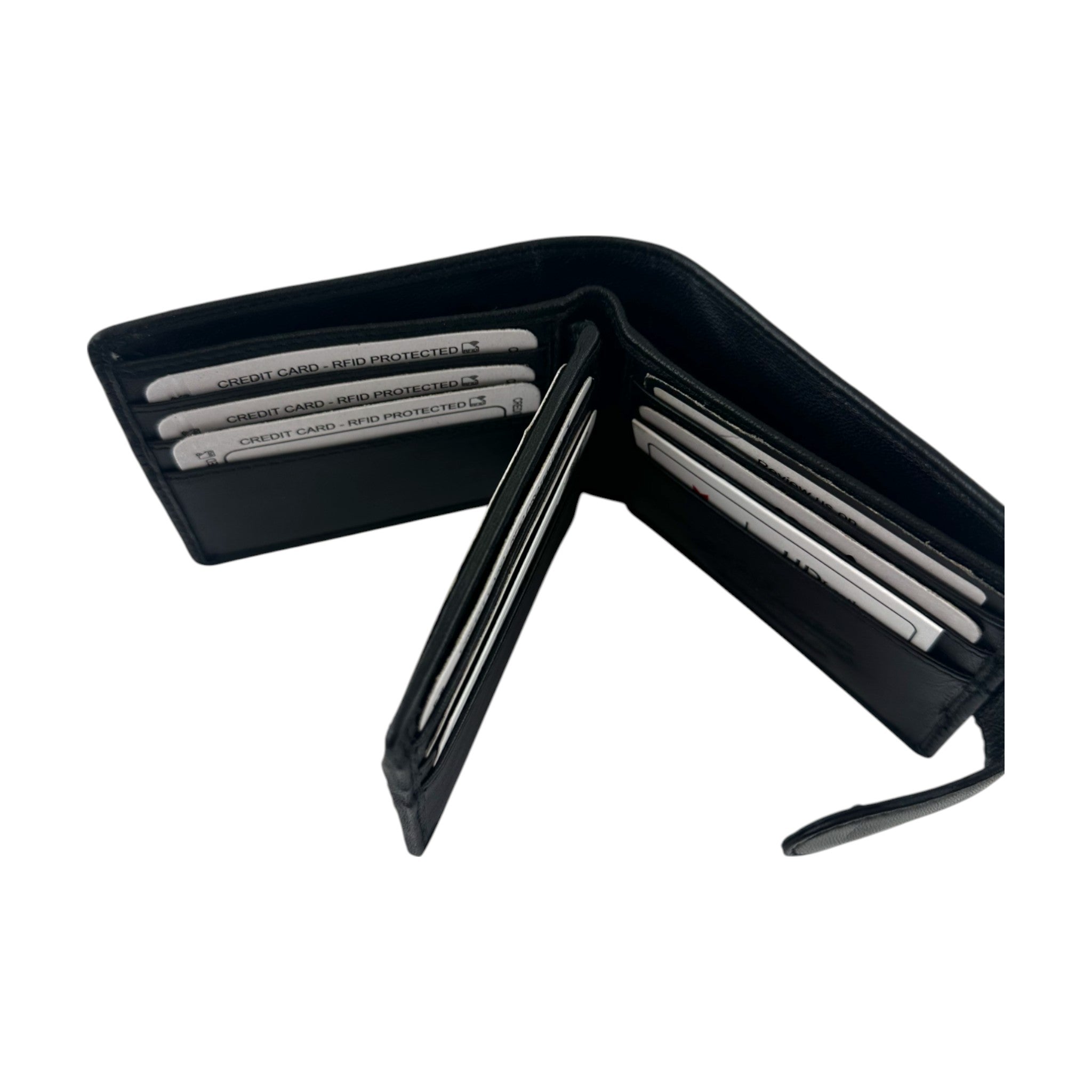 SMW06HL ~ Sheepskin Men's Snap Tab Wallet