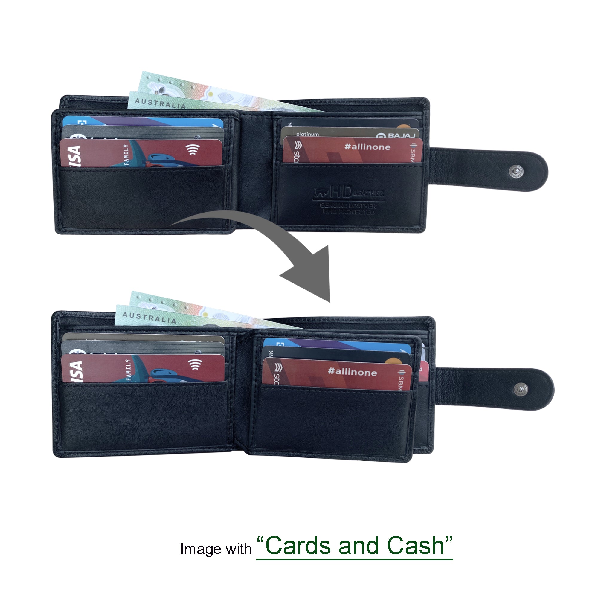 SMW06ZL ~ Sheepskin Men's Tab Wallet