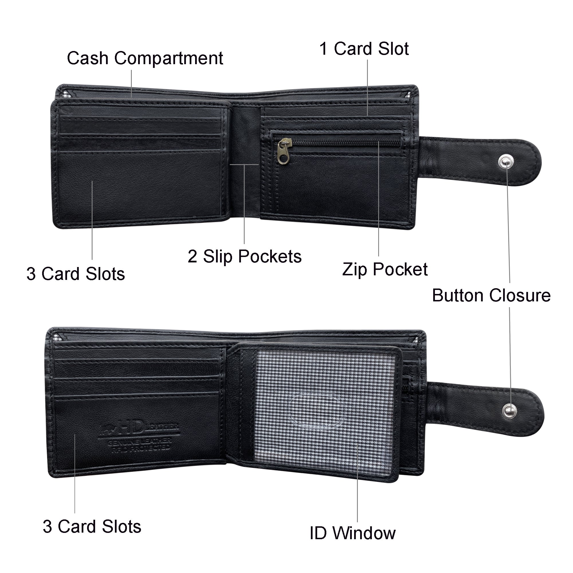 SMW07HL ~ Sheepskin Men's Tab Wallet