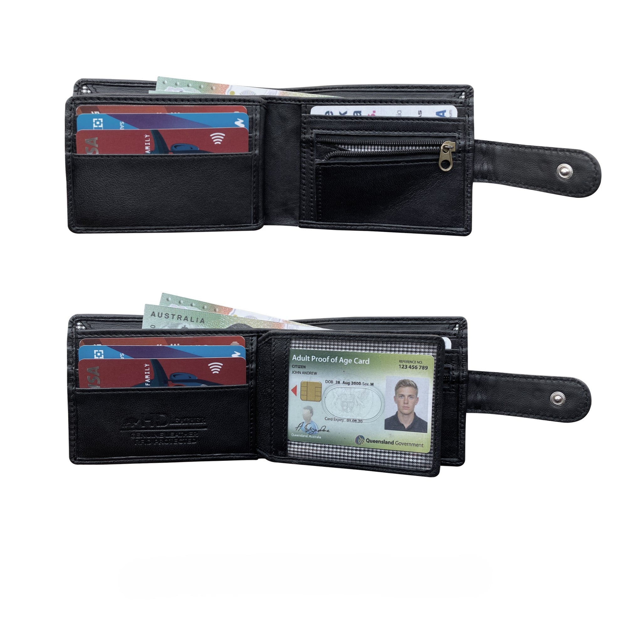 SMW07HL ~ Sheepskin Men's Tab Wallet