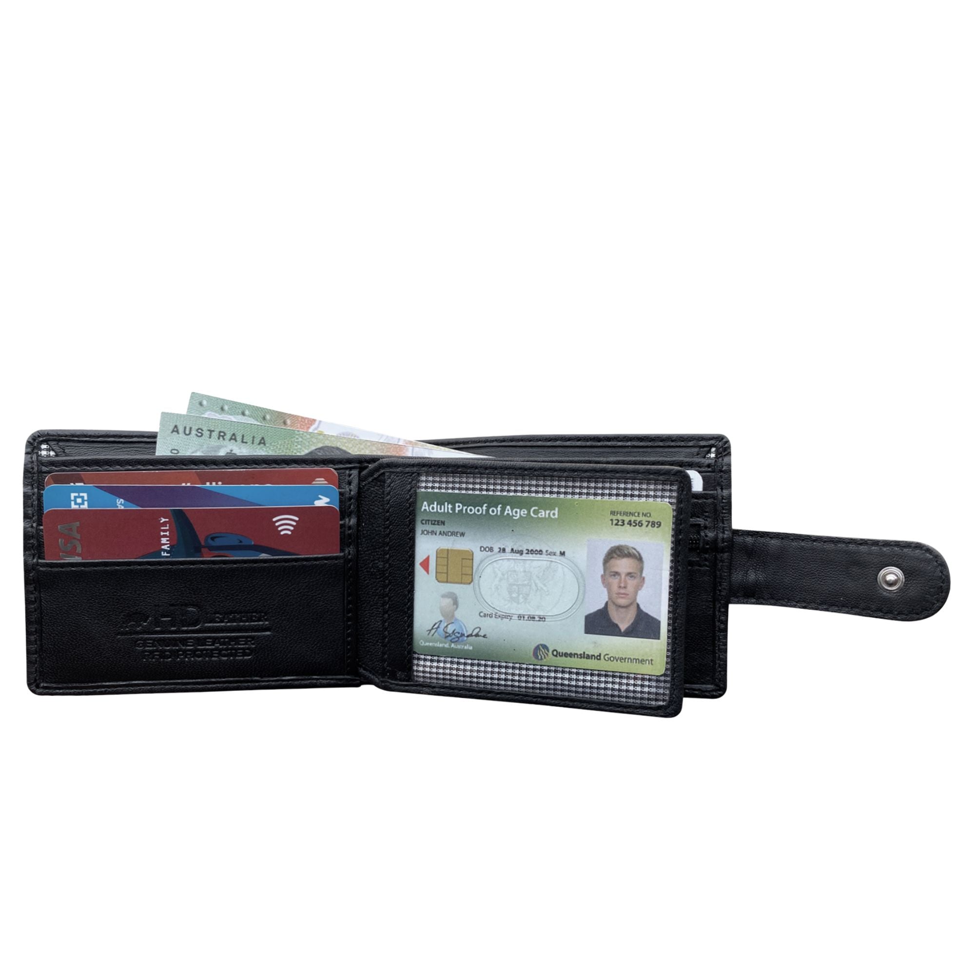 SMW07ZL ~ Sheepskin Men's Tab Wallet