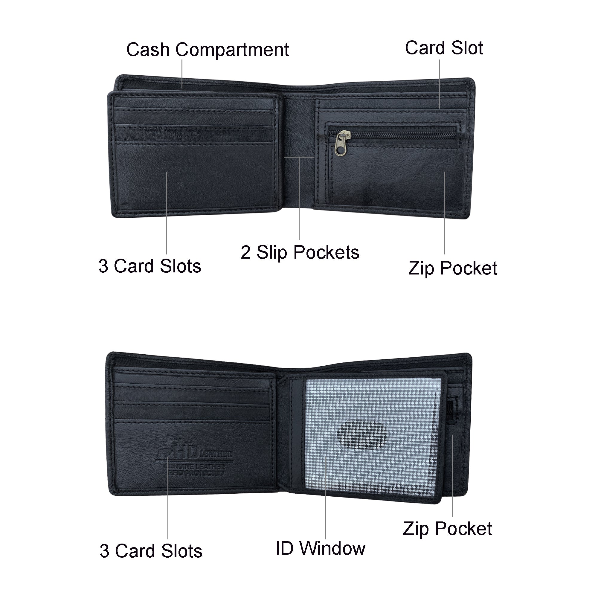 SMW07Z ~ Sheepskin Men's Wallet