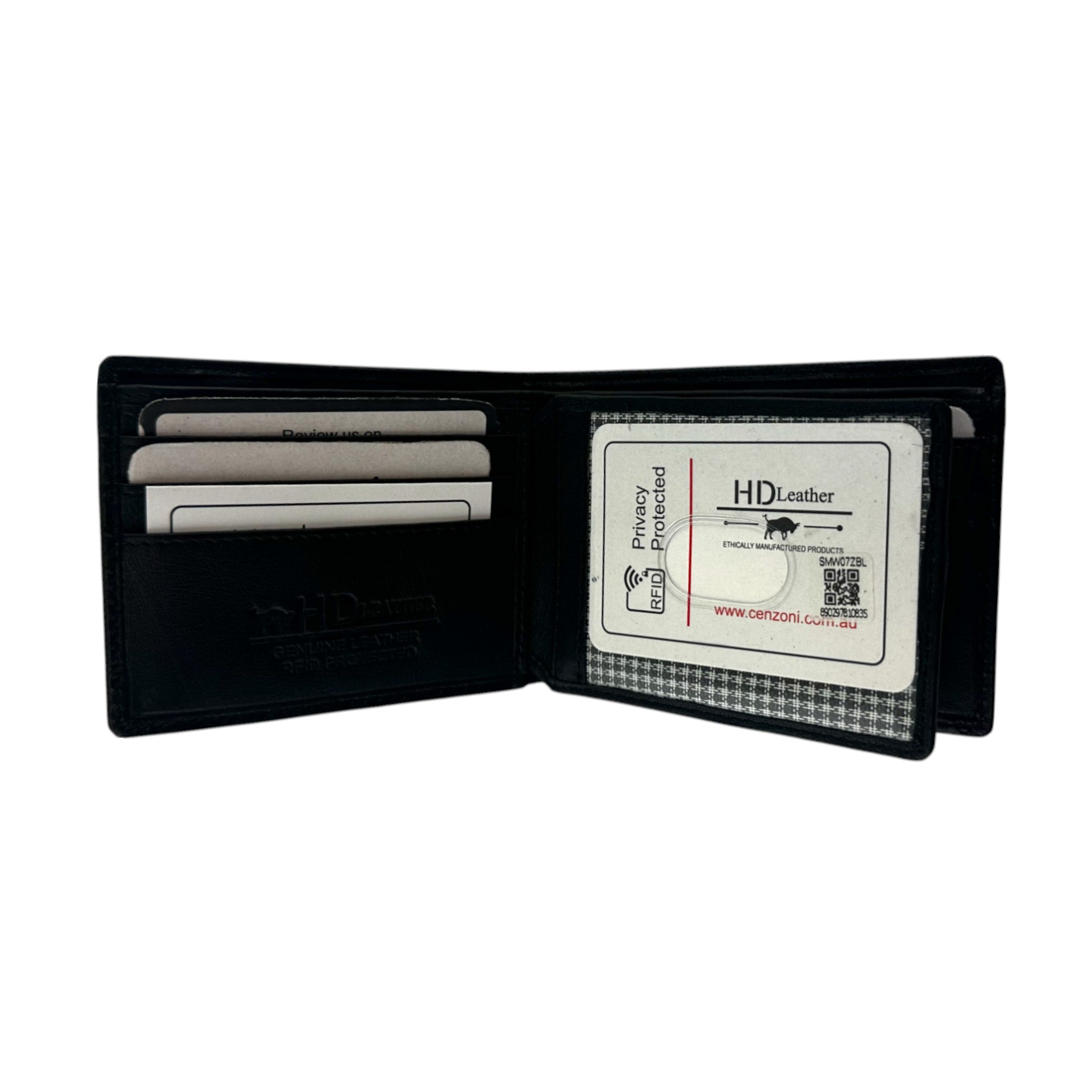 SMW07Z ~ Sheepskin Men's Wallet - zippered note compartment