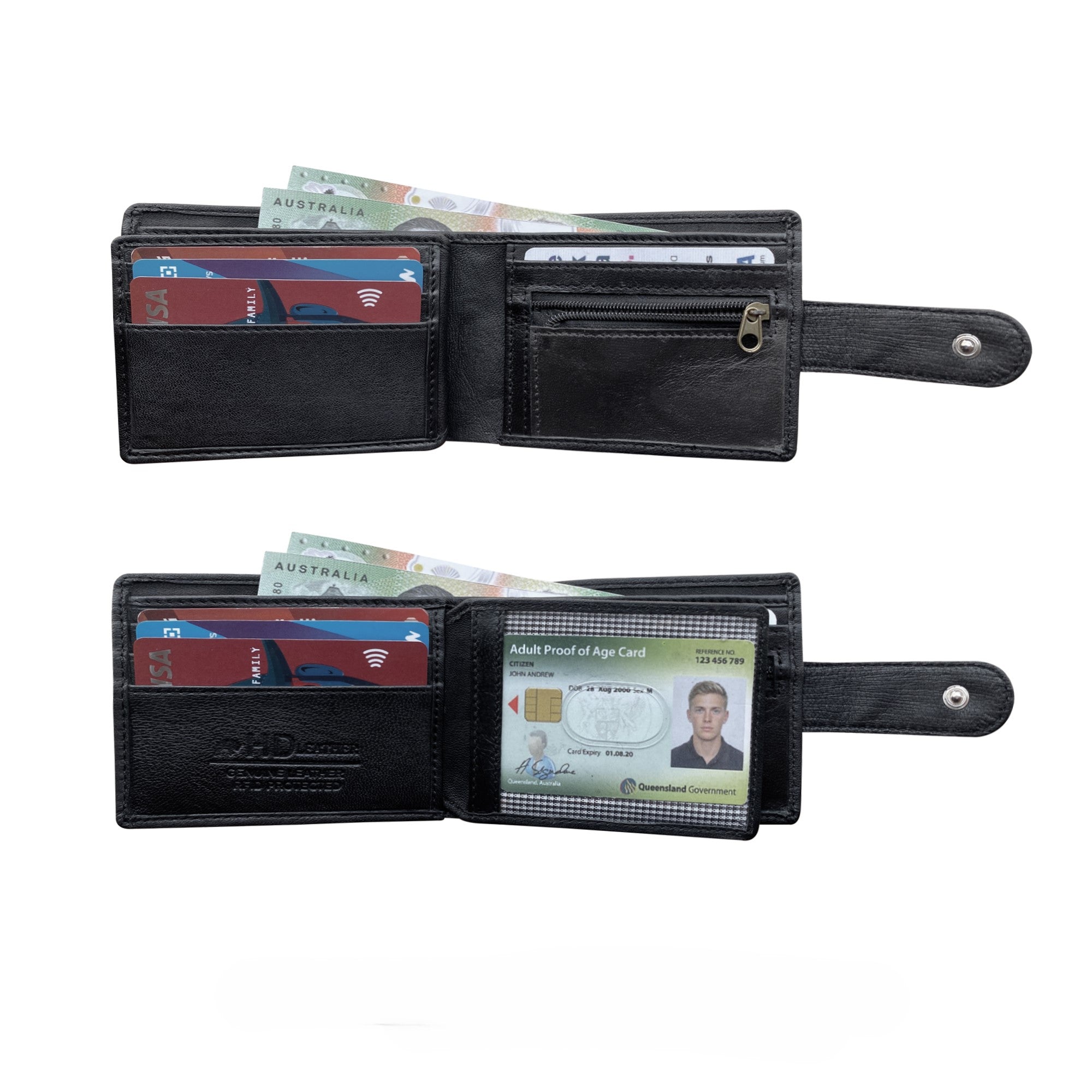SMW07ZL ~ Sheepskin Men's Tab Wallet