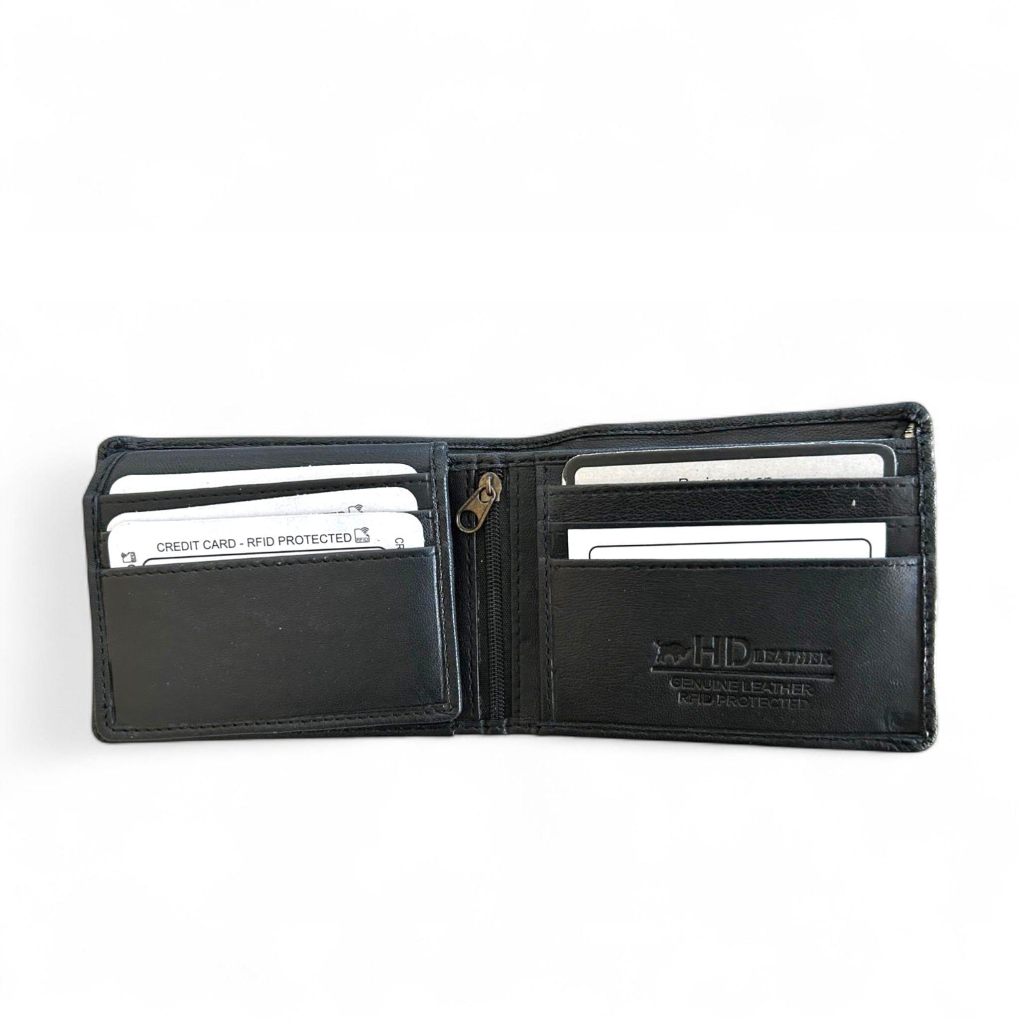 SMW09Z ~ Men’s Sheepskin Wallet - Zip Note Compartment