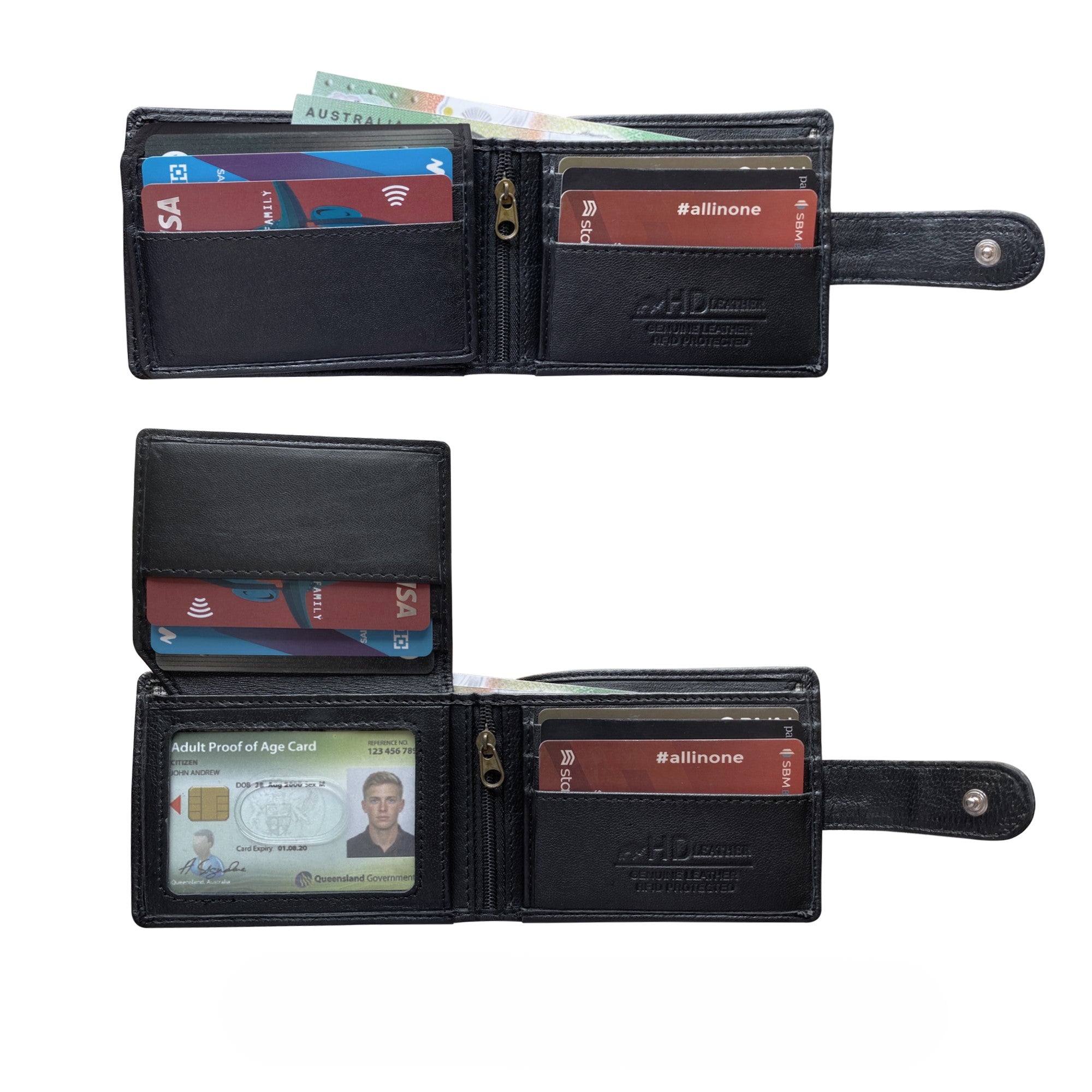 SMW09HL ~ Sheepskin Men's Tab Wallet
