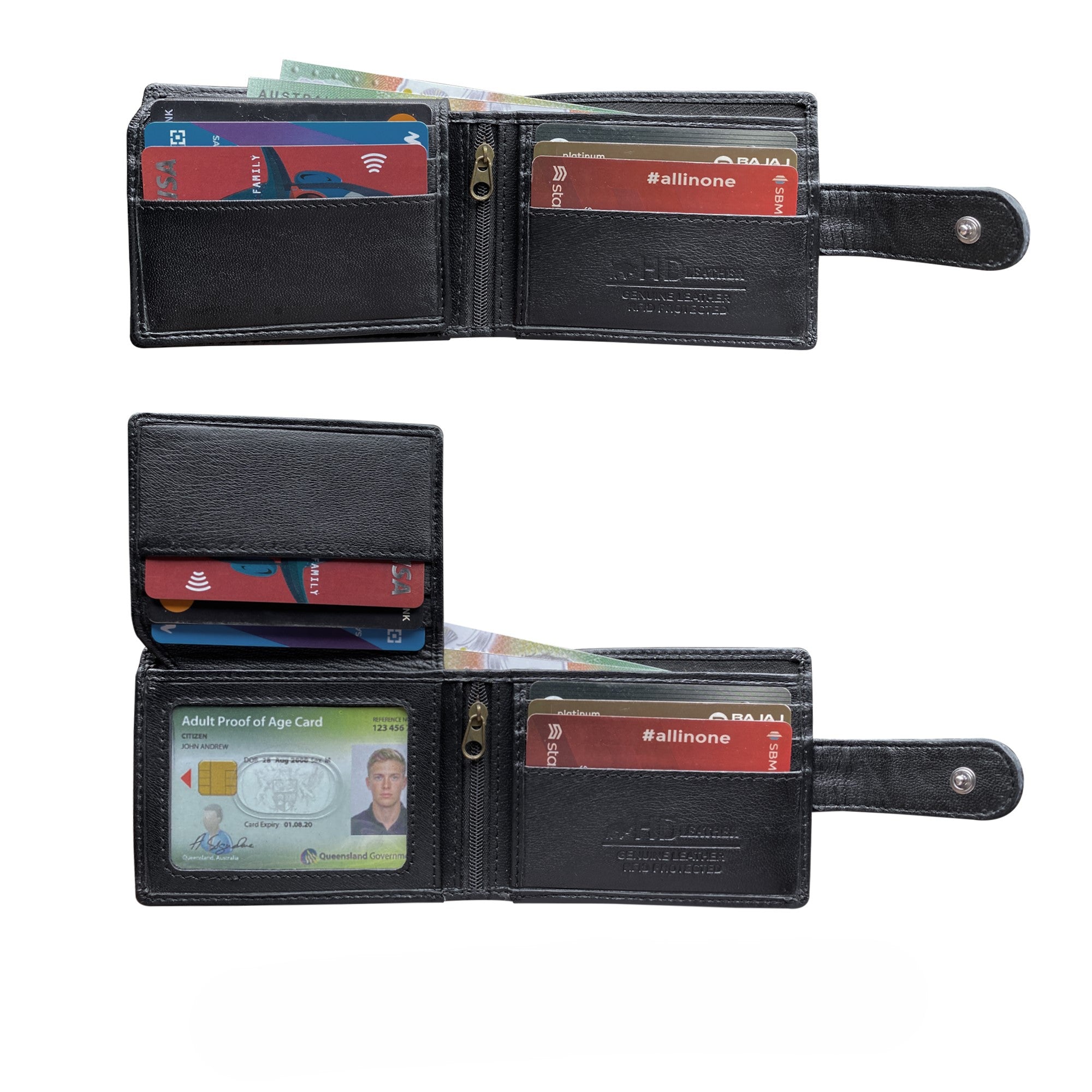 SMW09ZL ~ Sheepskin Men's Tab Wallet