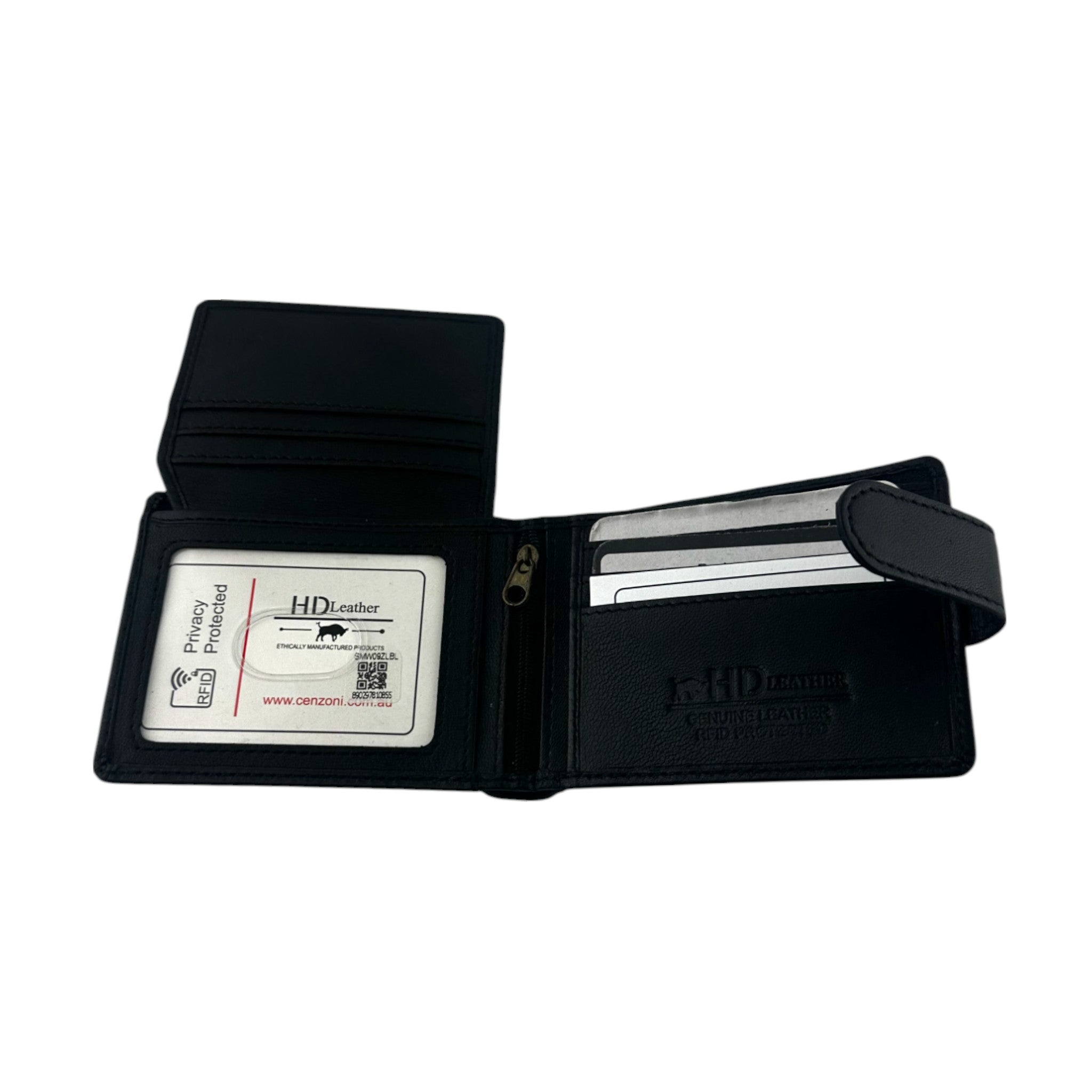 SMW09ZL ~ Men’s Sheepskin Wallet - Zip Note Compartment