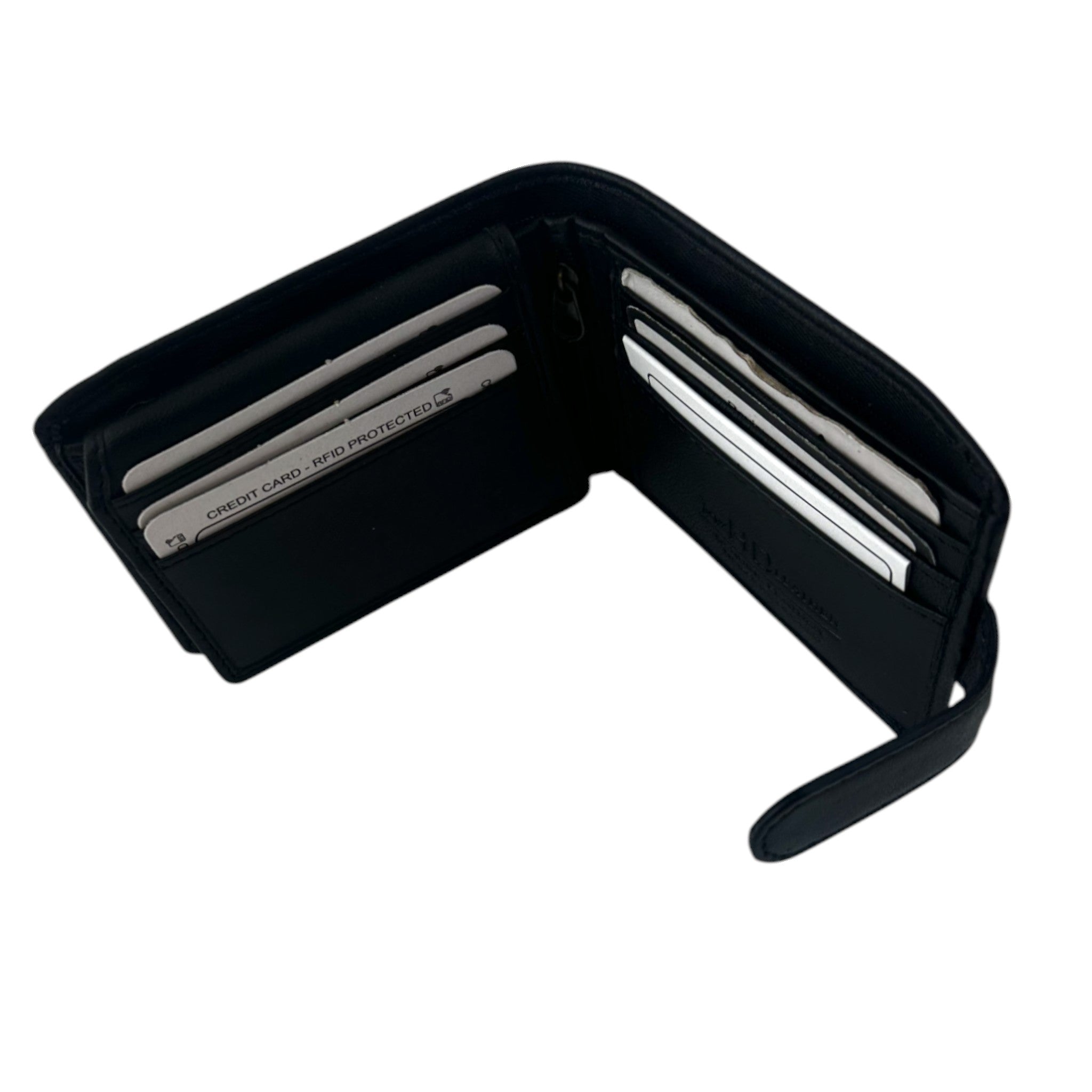 SMW09ZL ~ Men’s Sheepskin Wallet - Zip Note Compartment