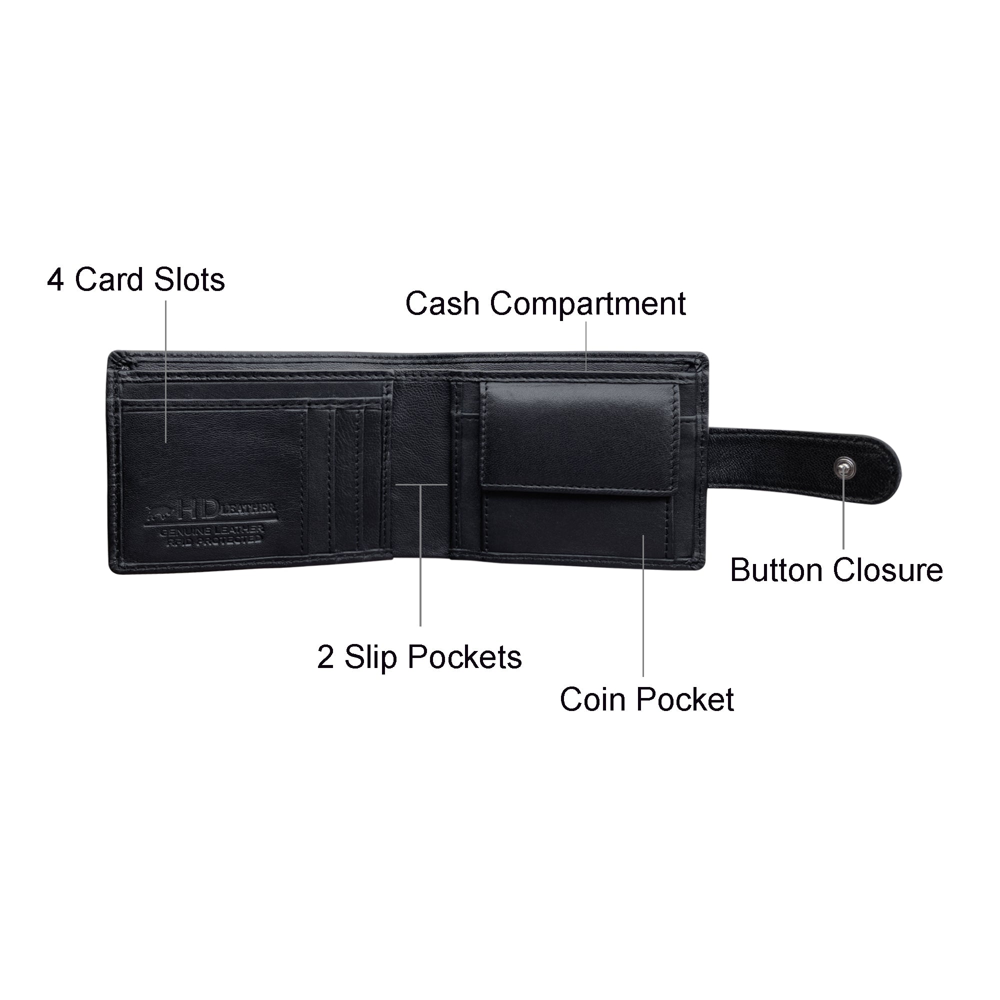SMW13HL ~ Sheepskin Men's Tab Wallet