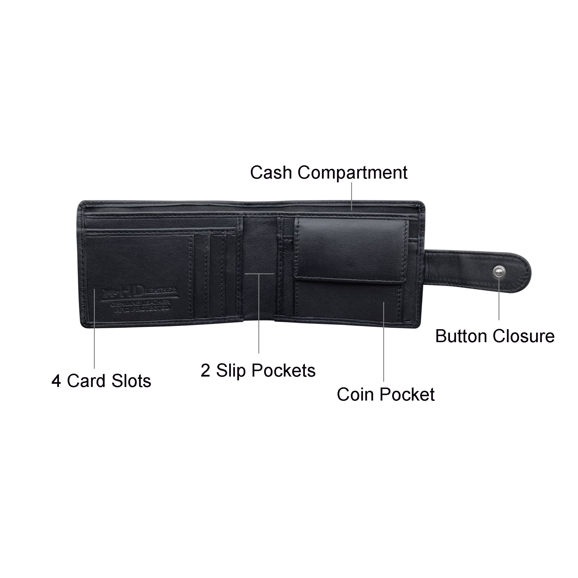 SMW13ZL ~ Sheepskin Men's Tab Wallet
