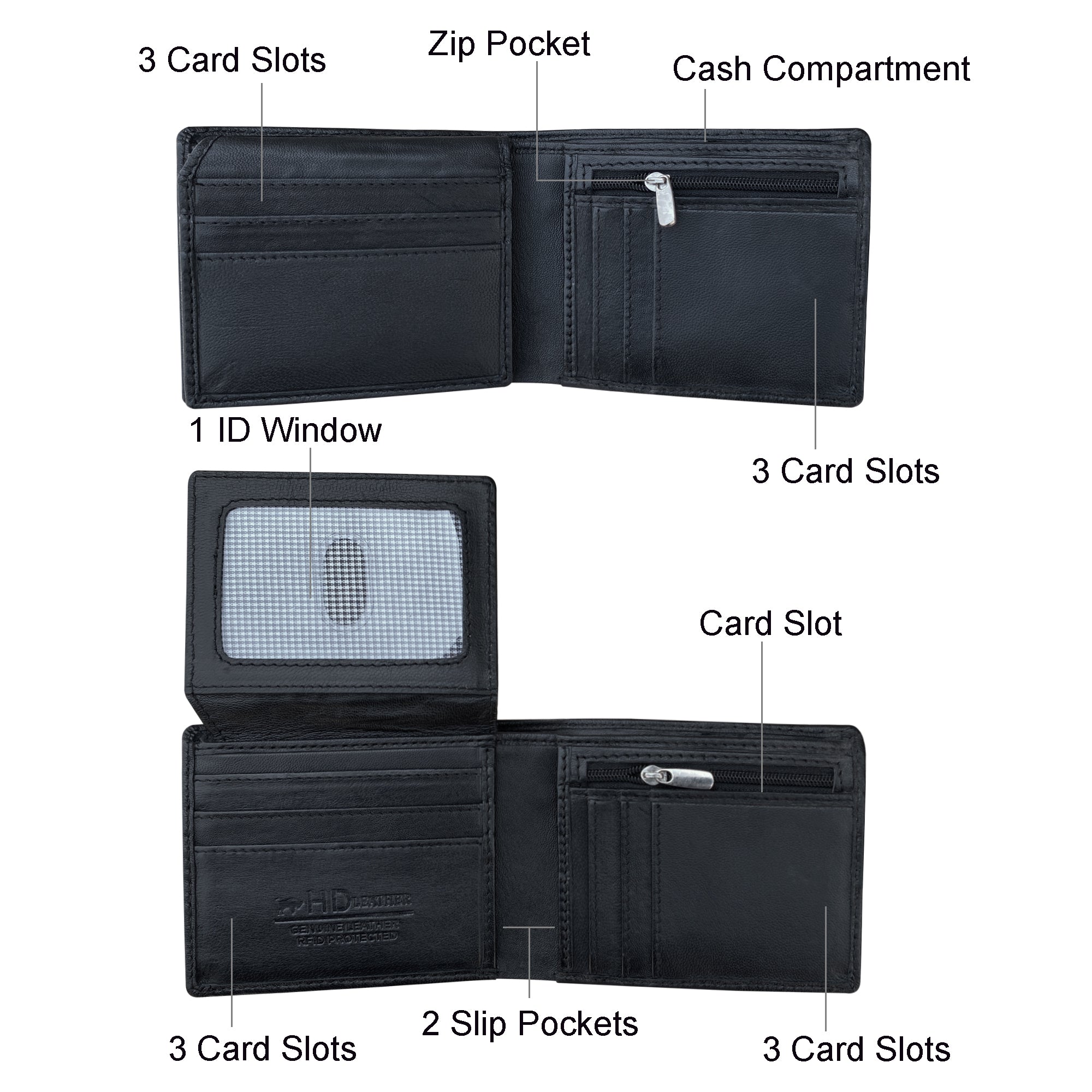 SMW16H ~ Sheepskin Men's Wallet