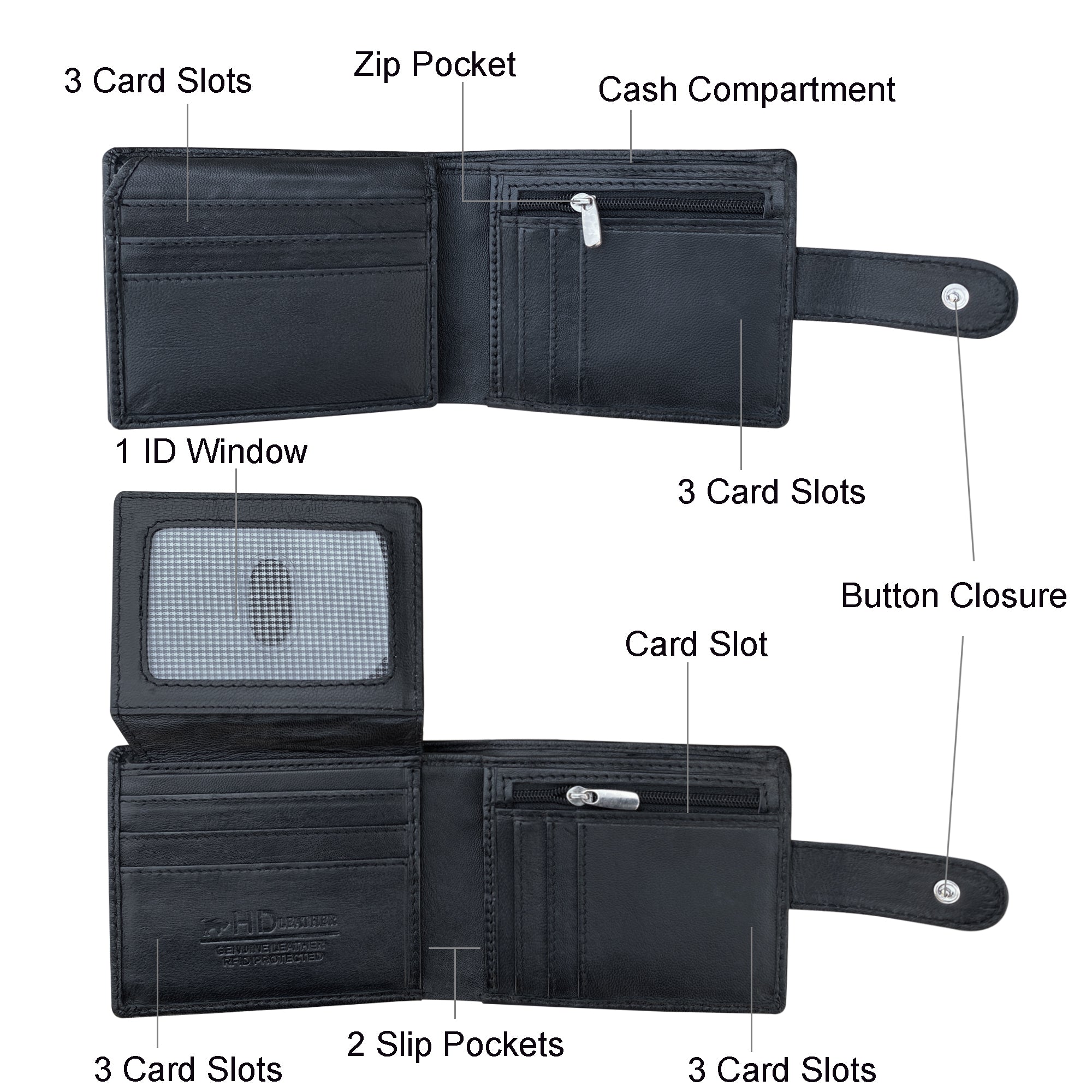 SMW16HL ~ Sheepskin Men's Wallet