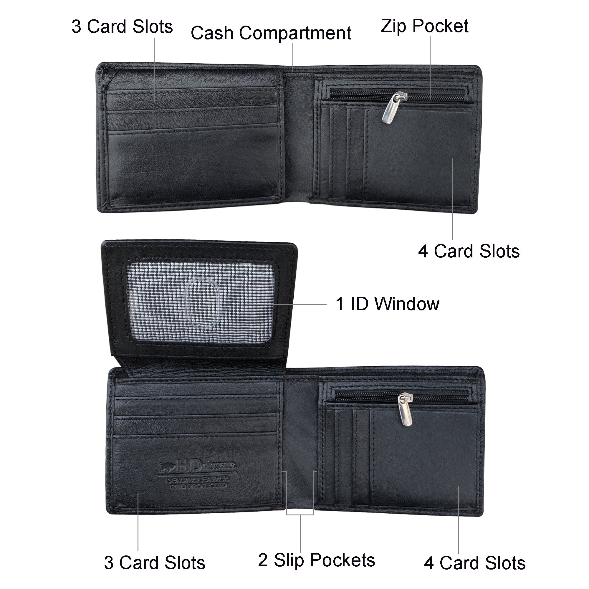 SMW16Z ~ Sheepskin Men's Wallet