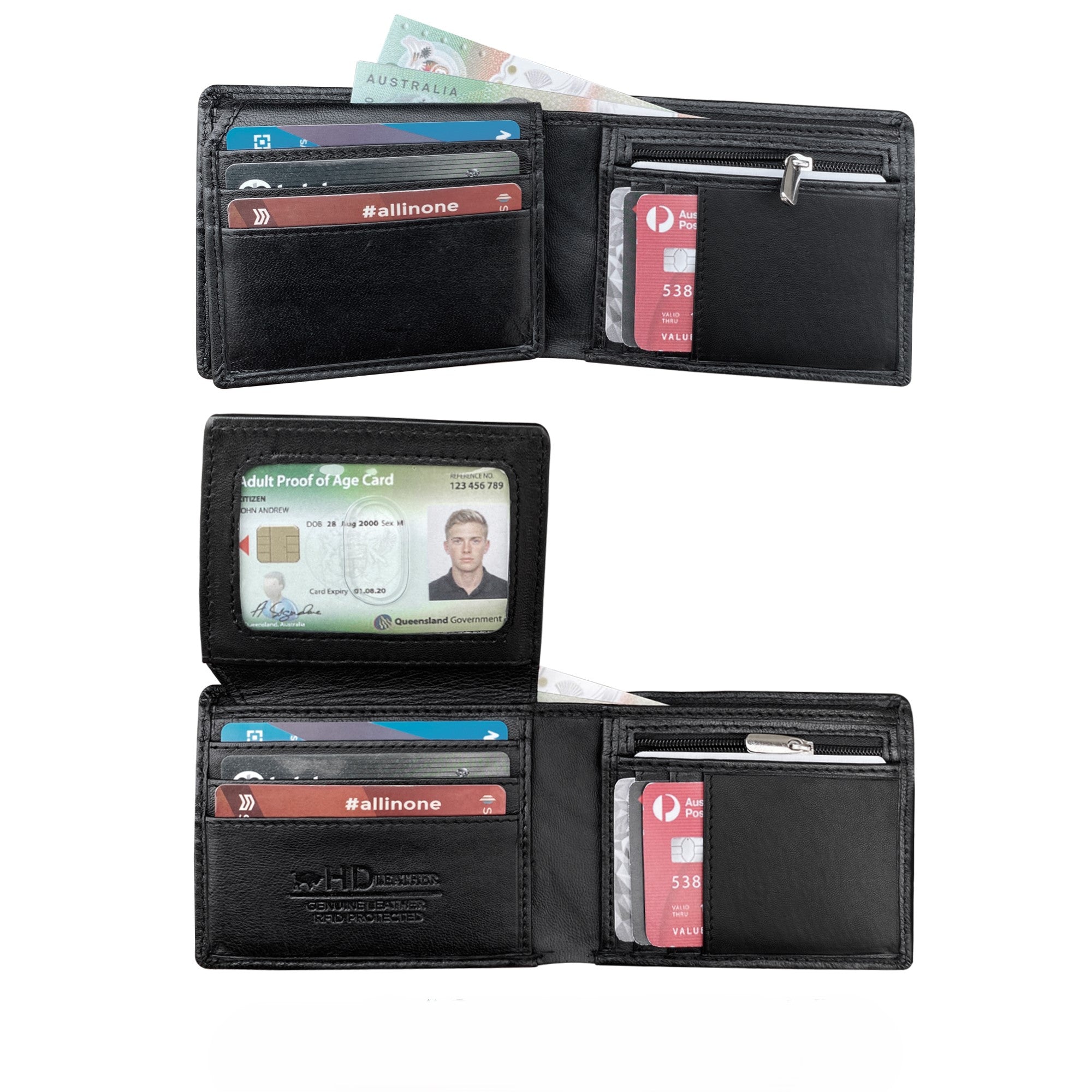 SMW16Z ~ Sheepskin Men's Wallet