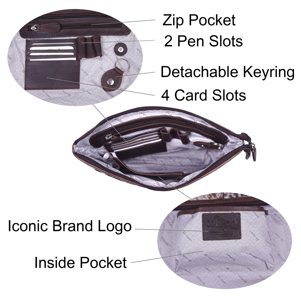 ZH1WB ~ Hairon Medium Crossbody
